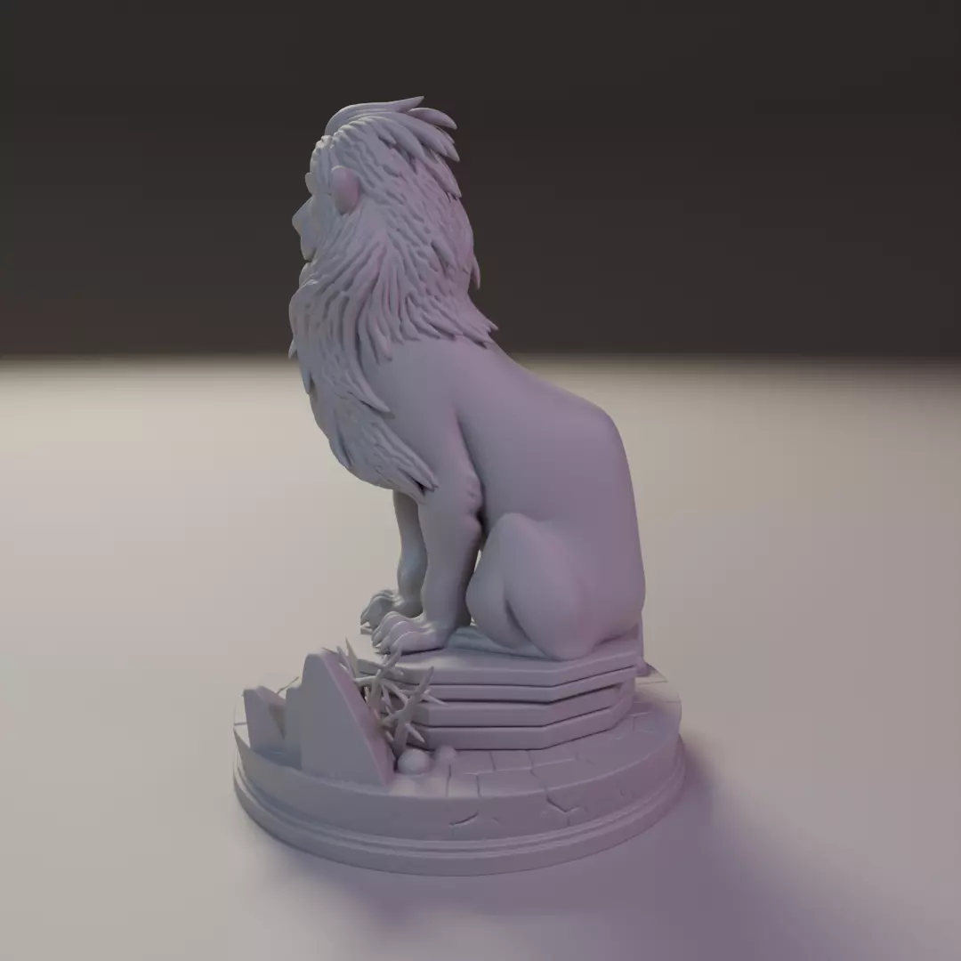 Scar lion king 3D print model_8