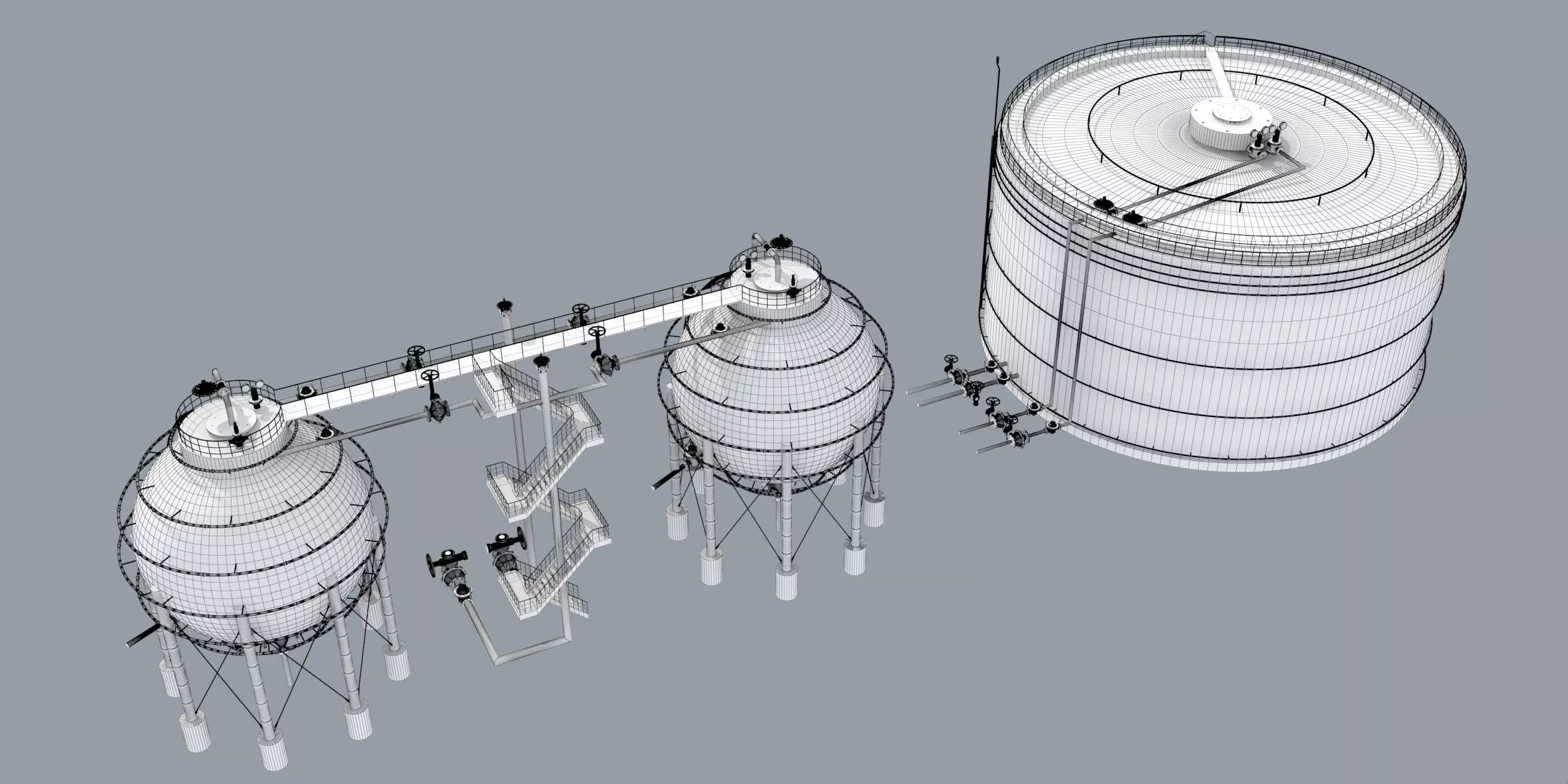 oil tanks 3D model_11