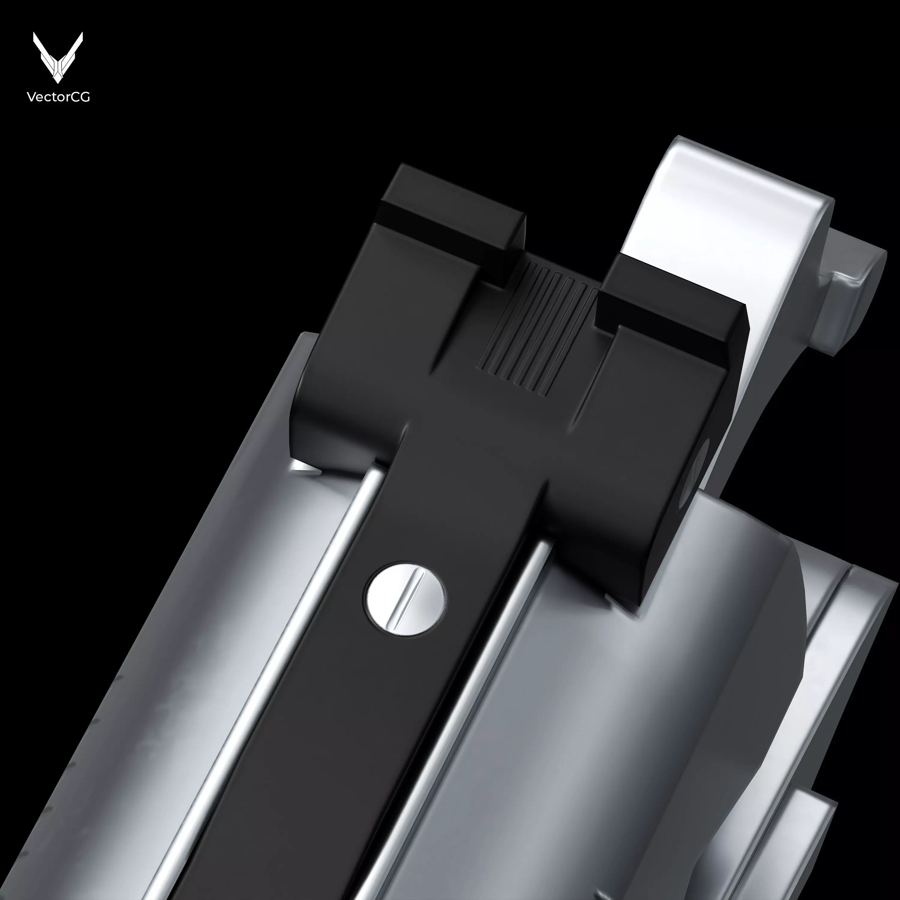 AMT Hardballer Low-poly 3D model_16