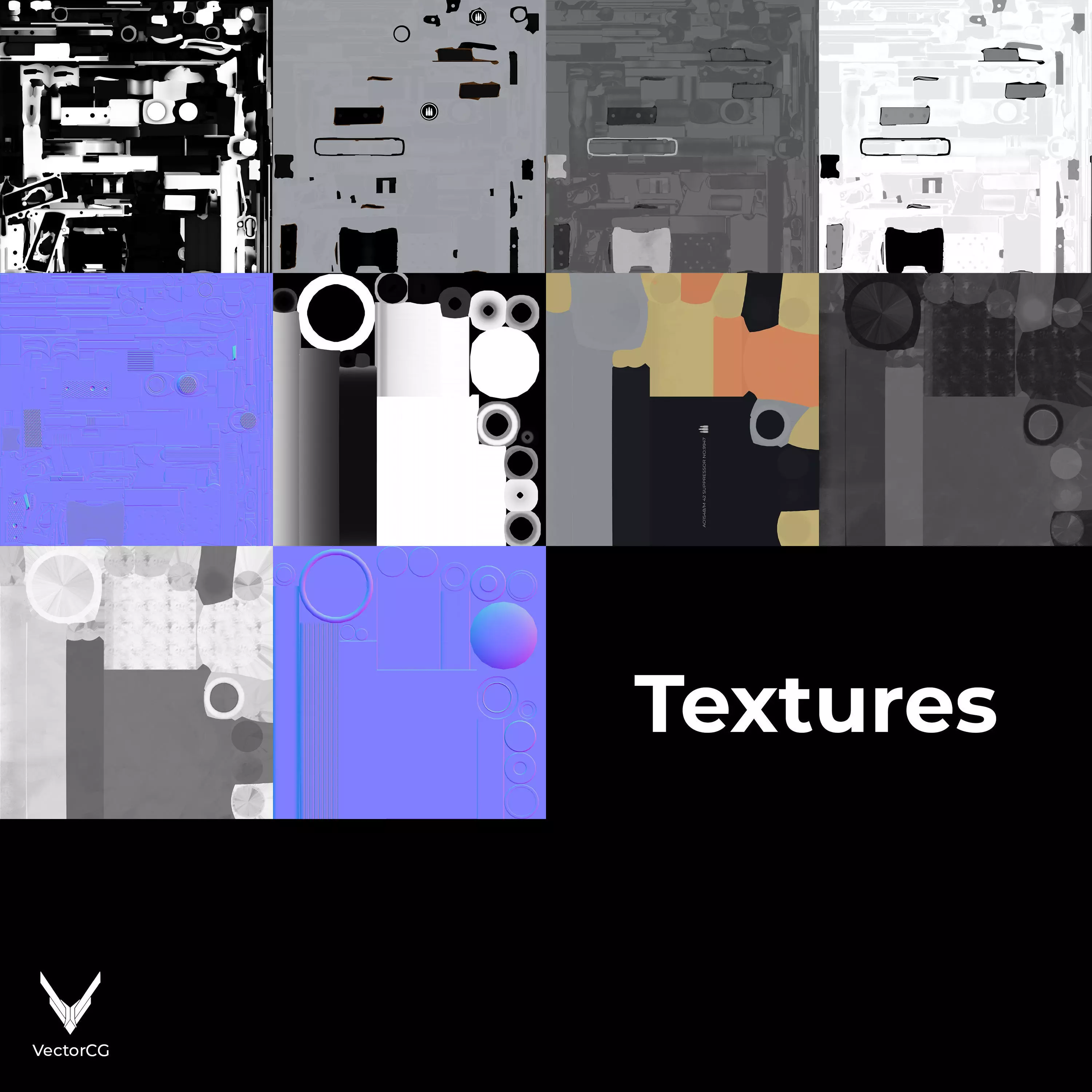 AMT Hardballer Low-poly 3D model_32