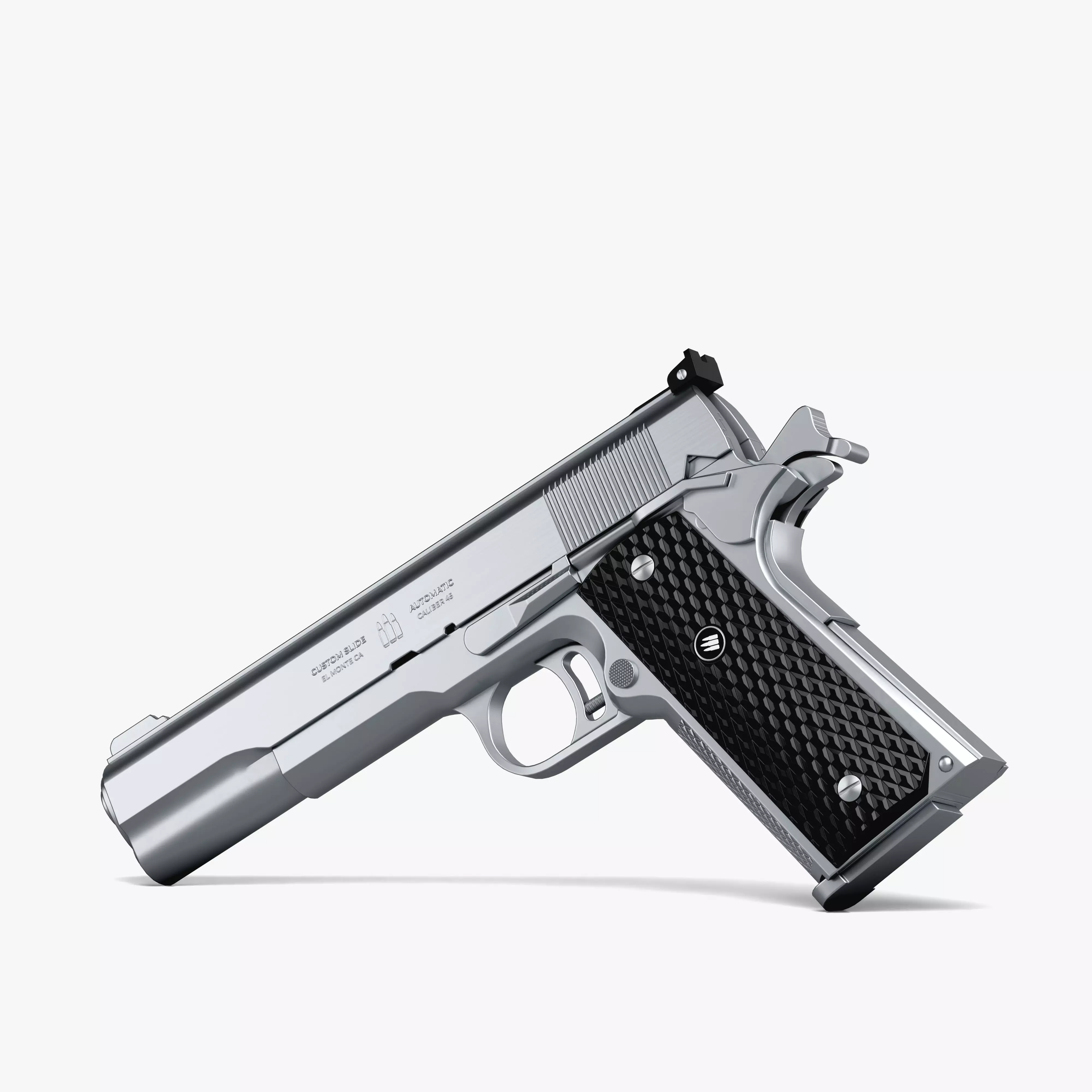 AMT Hardballer Low-poly 3D model_0