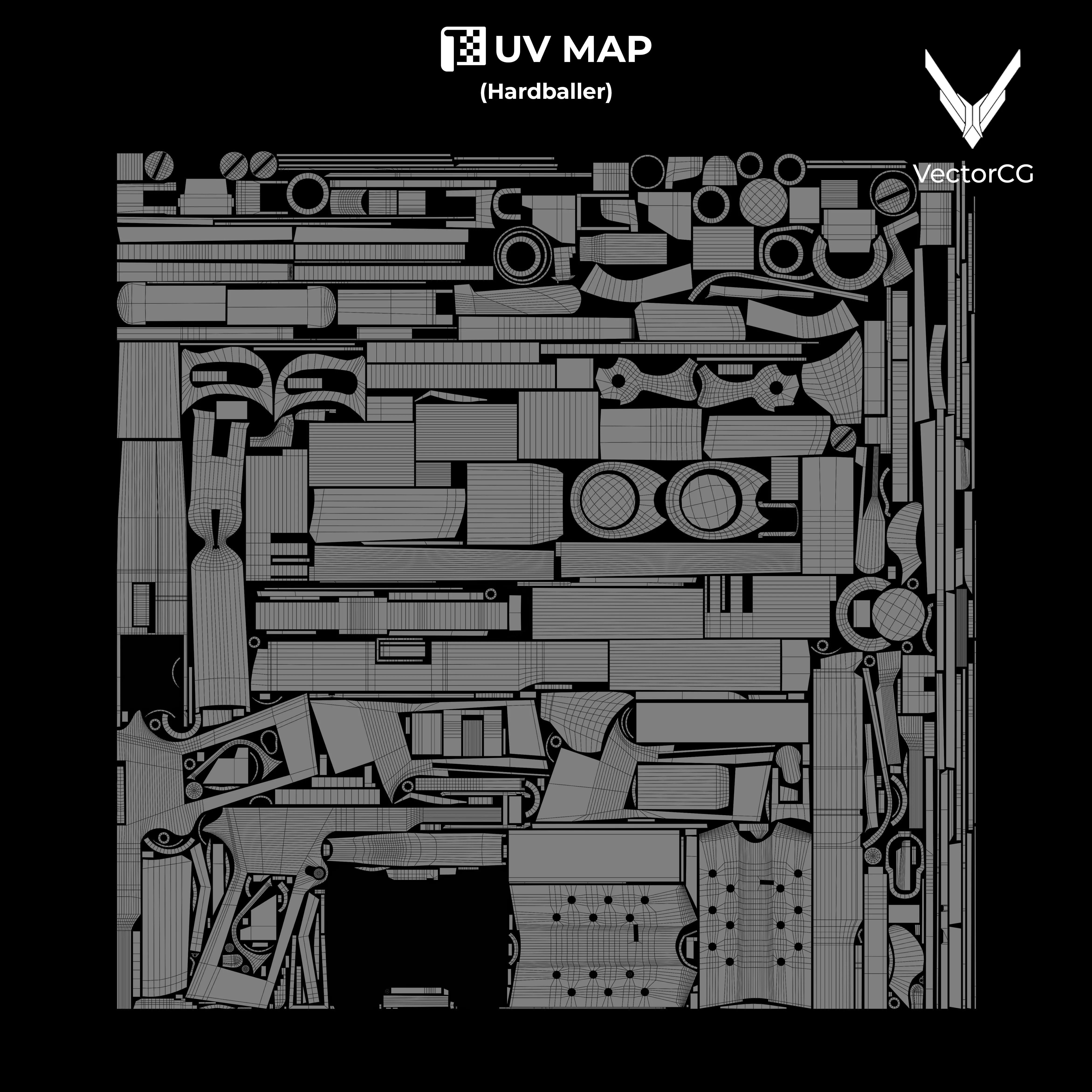 AMT Hardballer Low-poly 3D model_30