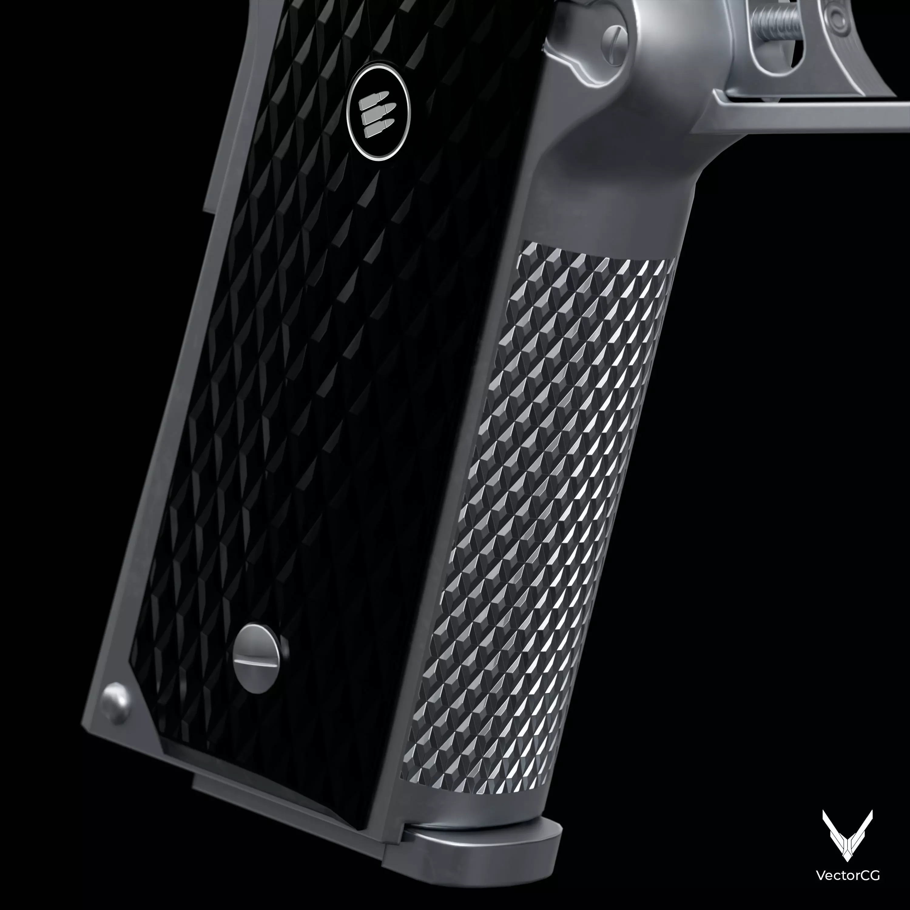 AMT Hardballer Low-poly 3D model_18