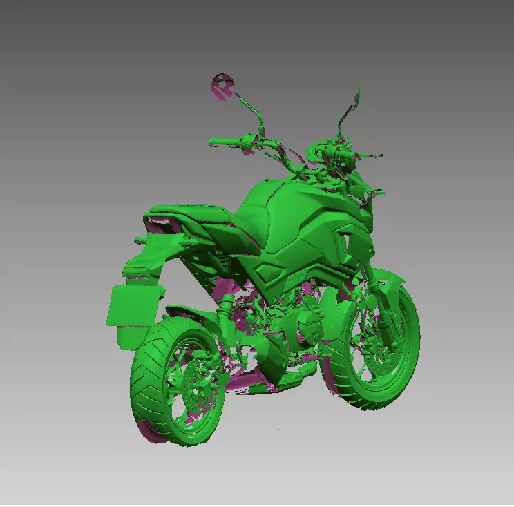 Small Sport Motorcycle 3D Scanned Model 3D model_4
