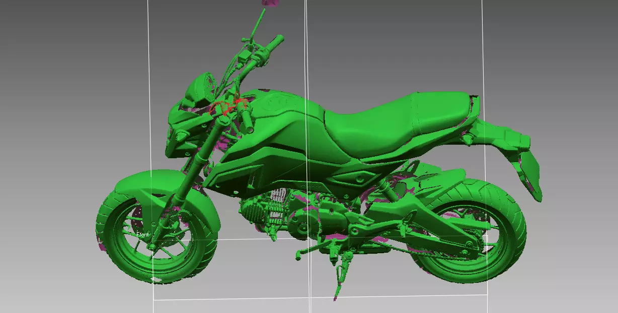 Small Sport Motorcycle 3D Scanned Model 3D model_0