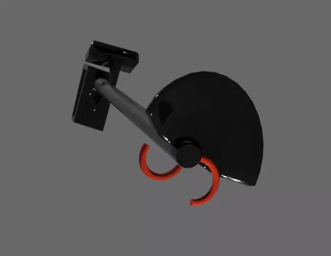 Battery Weed Eater Low-poly 3D model_2