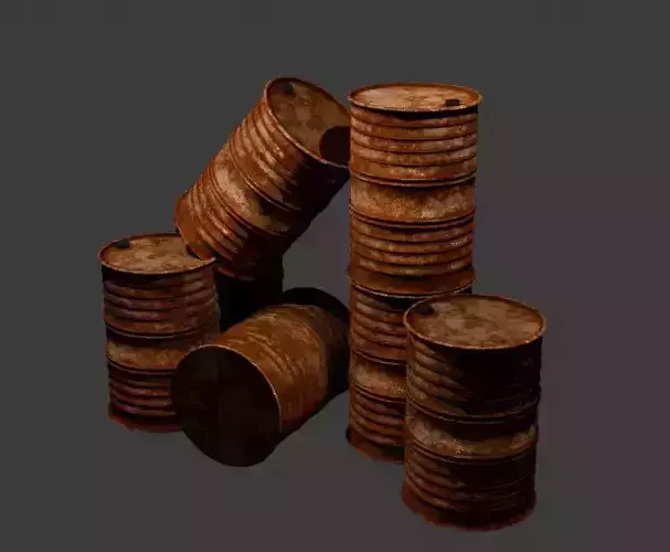 Rusted Oil Barrel