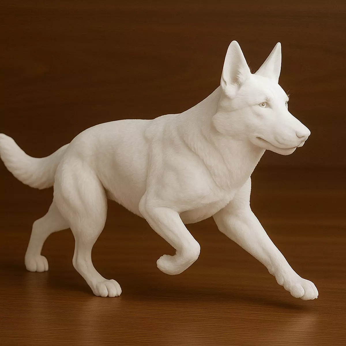 German Shepherd Running Pose 3D print model_0