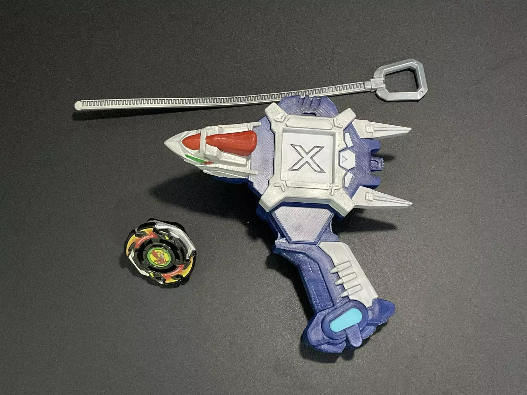 Bakuten Shooter Beyblade X ver 3D print model_11