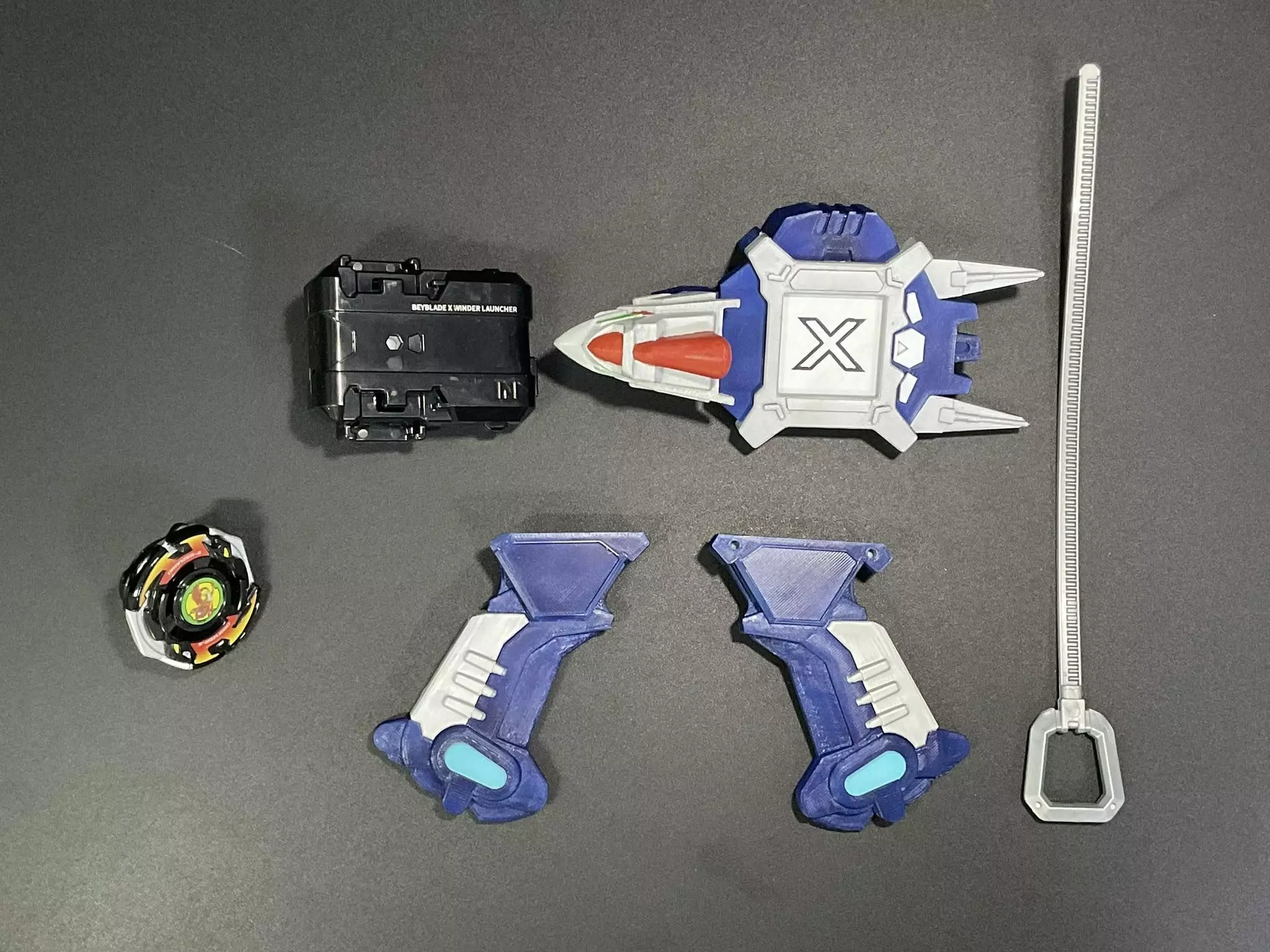 Bakuten Shooter Beyblade X ver 3D print model_8