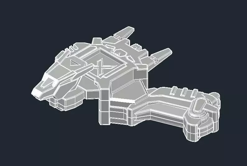 Bakuten Shooter Beyblade X ver 3D print model_0