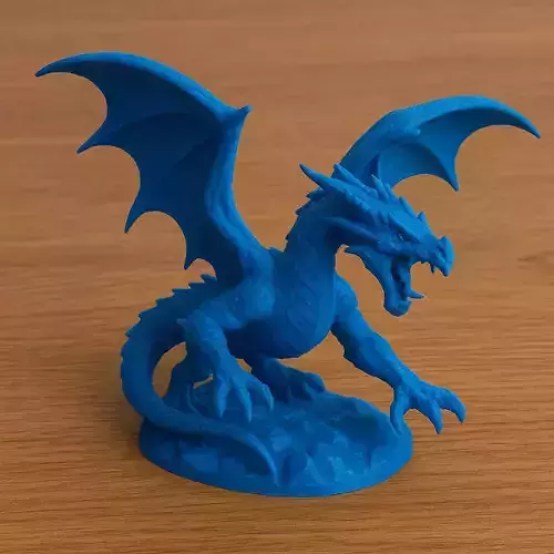 Sgaeyl Blue Dragon Attack Pose