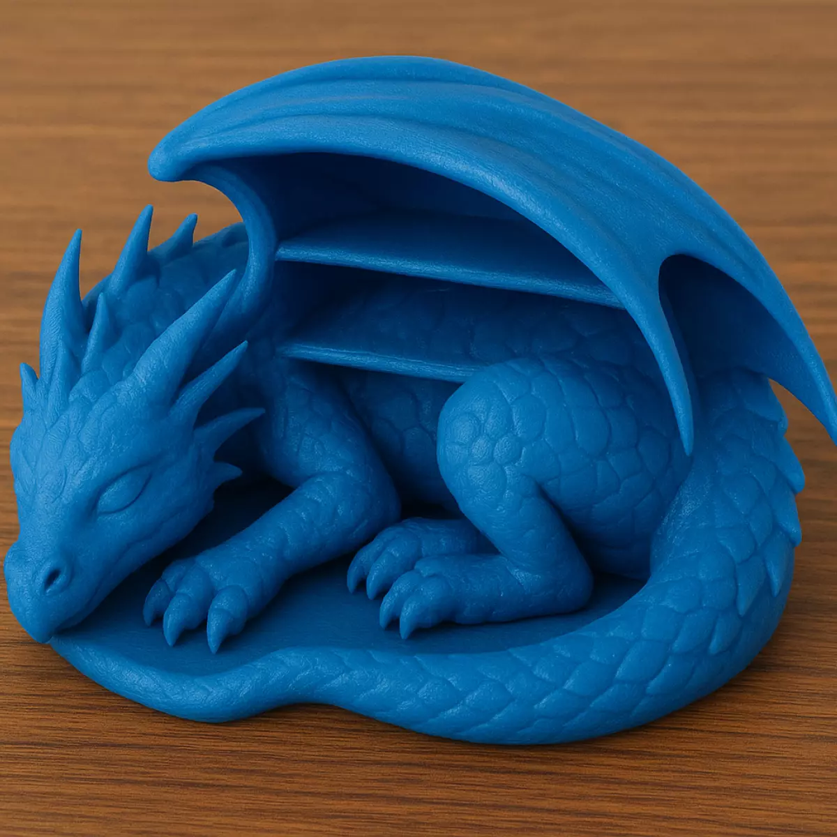 Resting Dragon Bookshelf Decor 3D print model