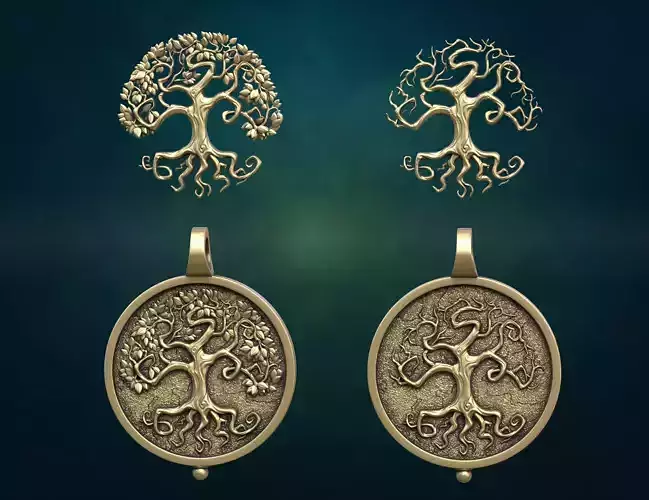Tree and Pendant 3D print model