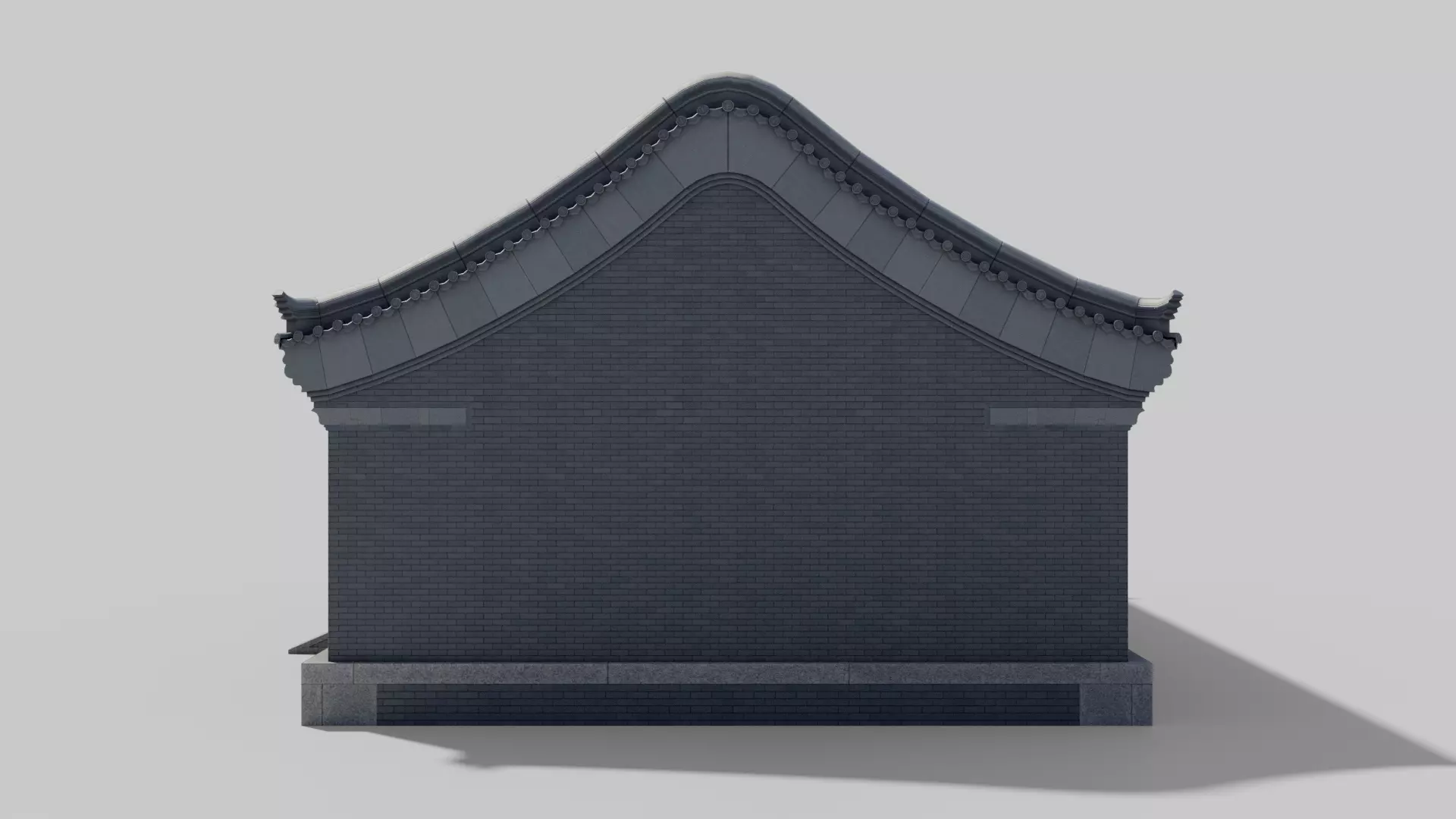 Asia China Ancient Architecture Low-poly 3D model_4