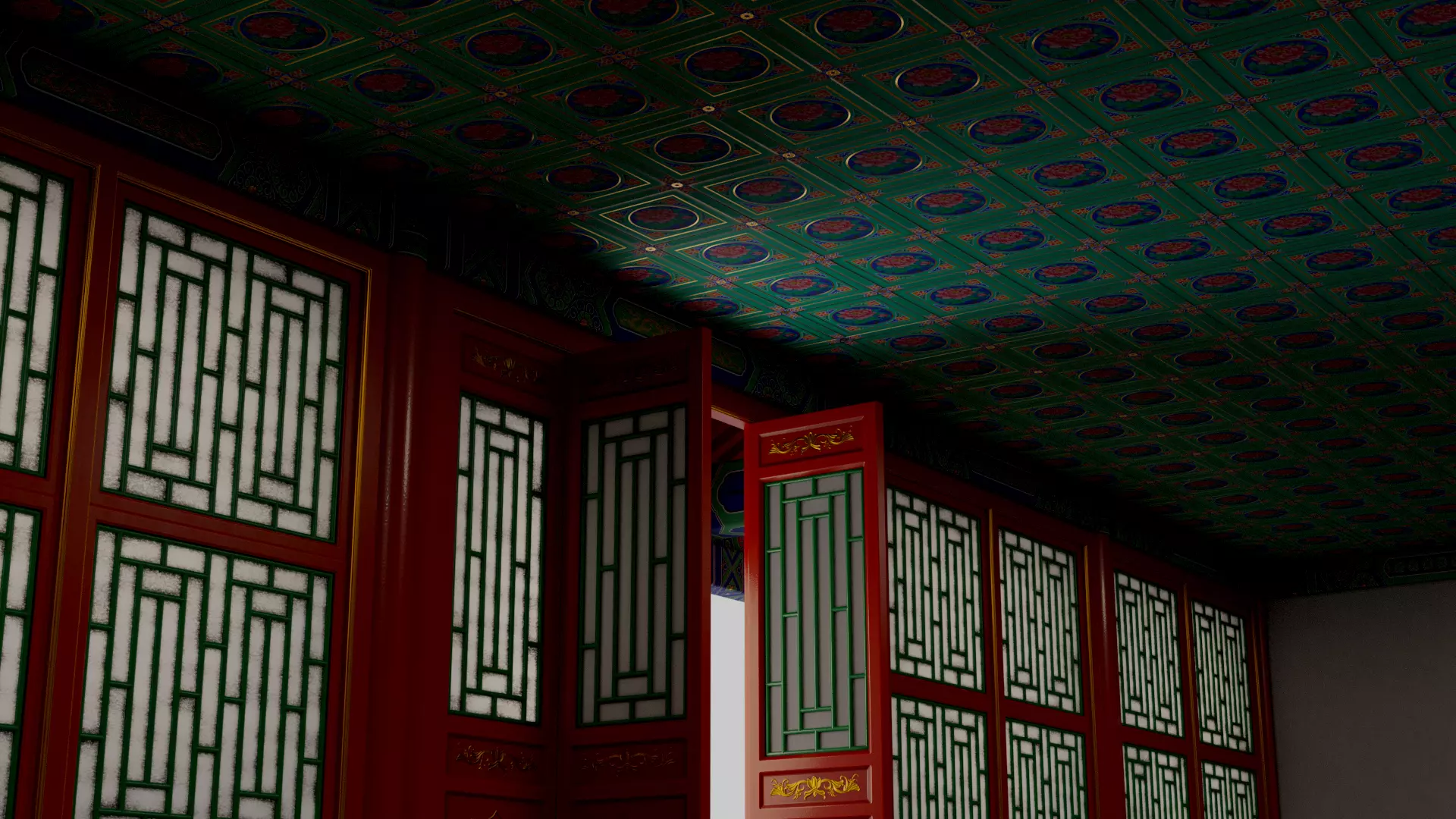 Asia China Ancient Architecture Low-poly 3D model_8