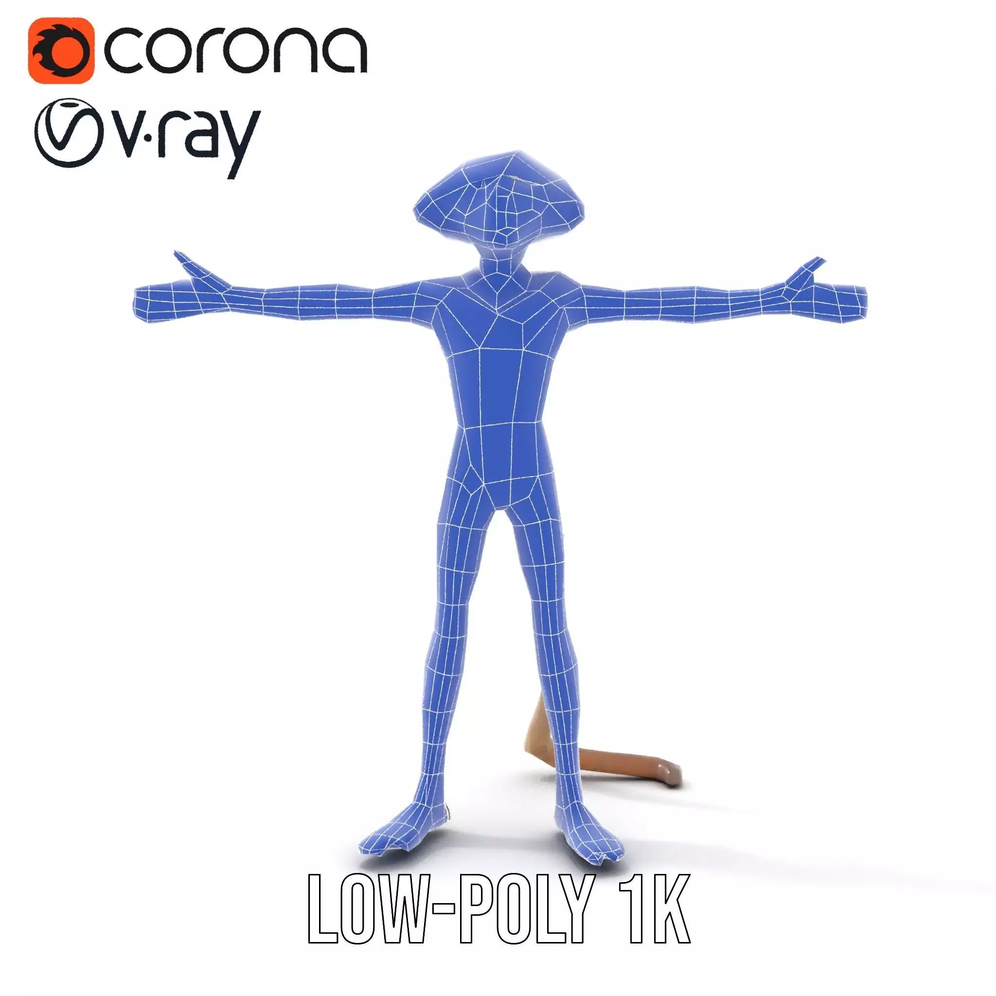 Alien Creature Textured model pack Low-poly 3D model_30