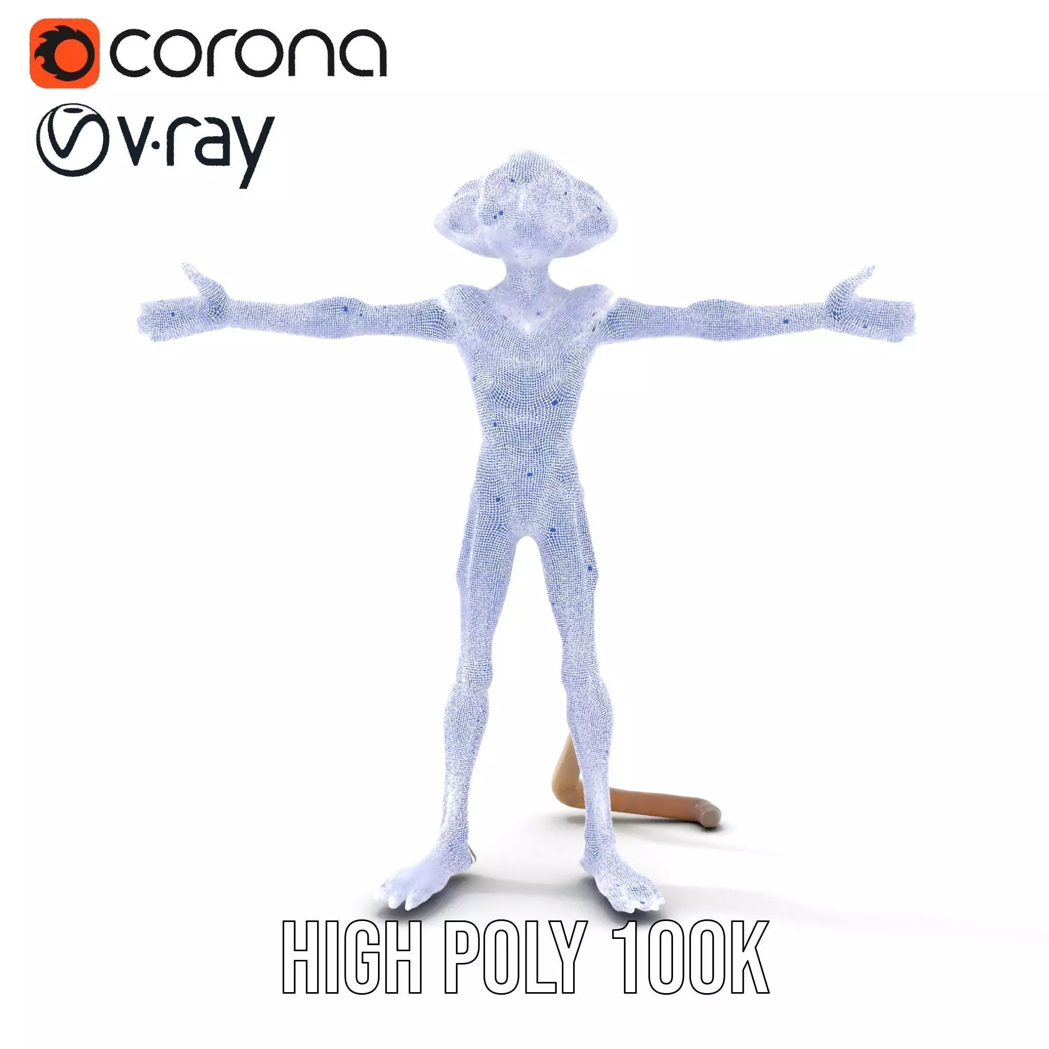 Alien Creature Textured model pack Low-poly 3D model_31