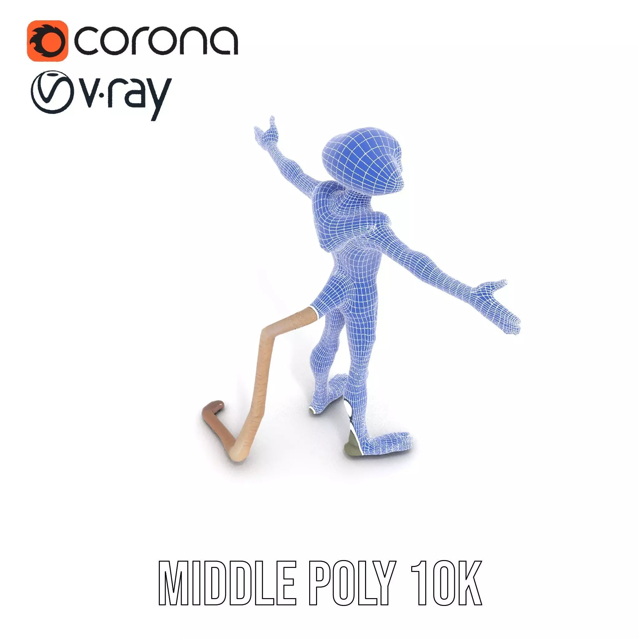 Alien Creature Textured model pack Low-poly 3D model_12