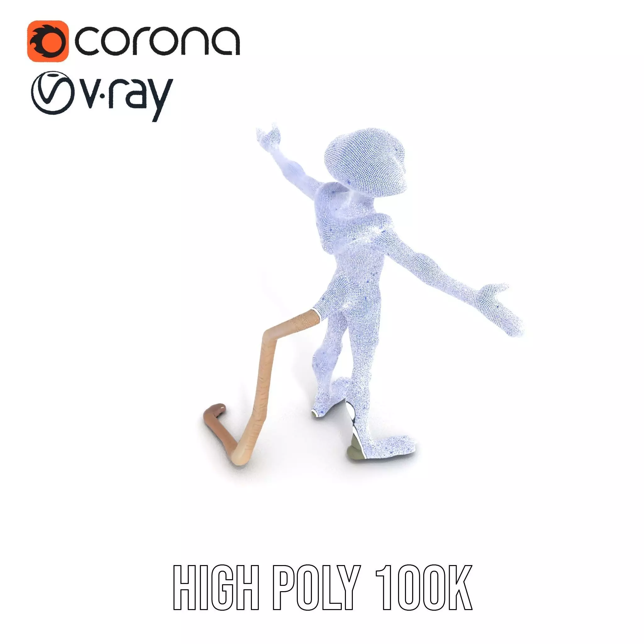 Alien Creature Textured model pack Low-poly 3D model_19