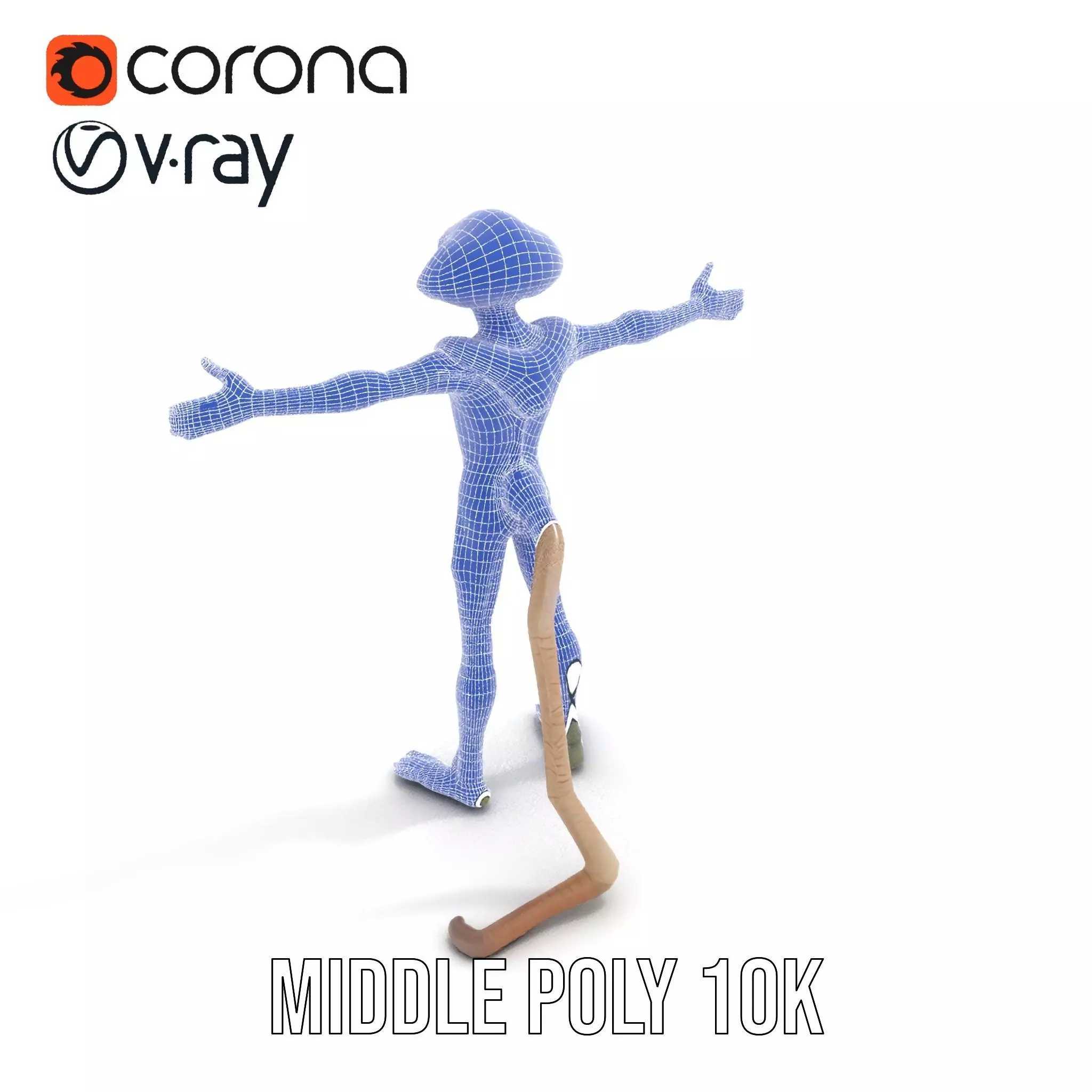 Alien Creature Textured model pack Low-poly 3D model_20