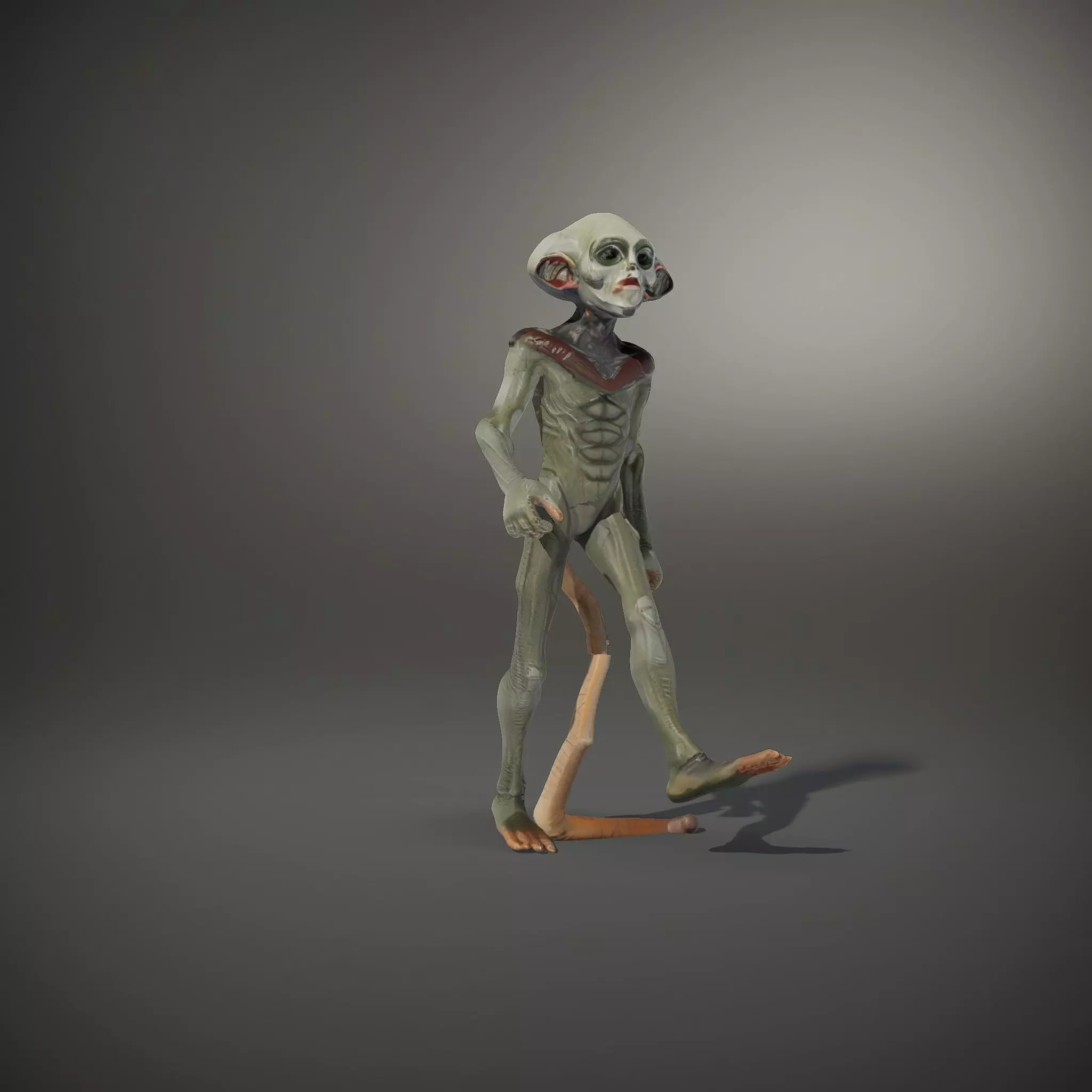 Alien Creature Textured model pack Low-poly 3D model_33