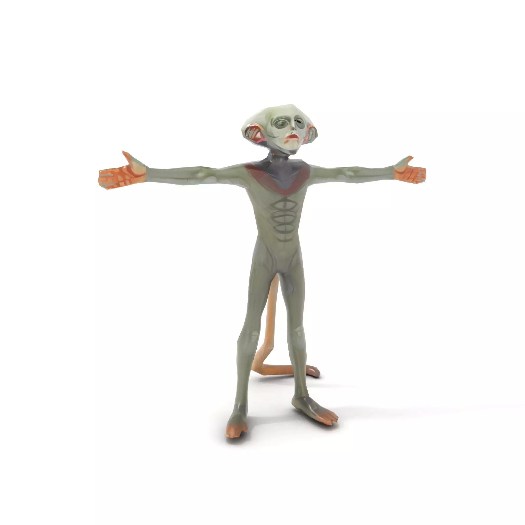 Alien Creature Textured model pack Low-poly 3D model_8