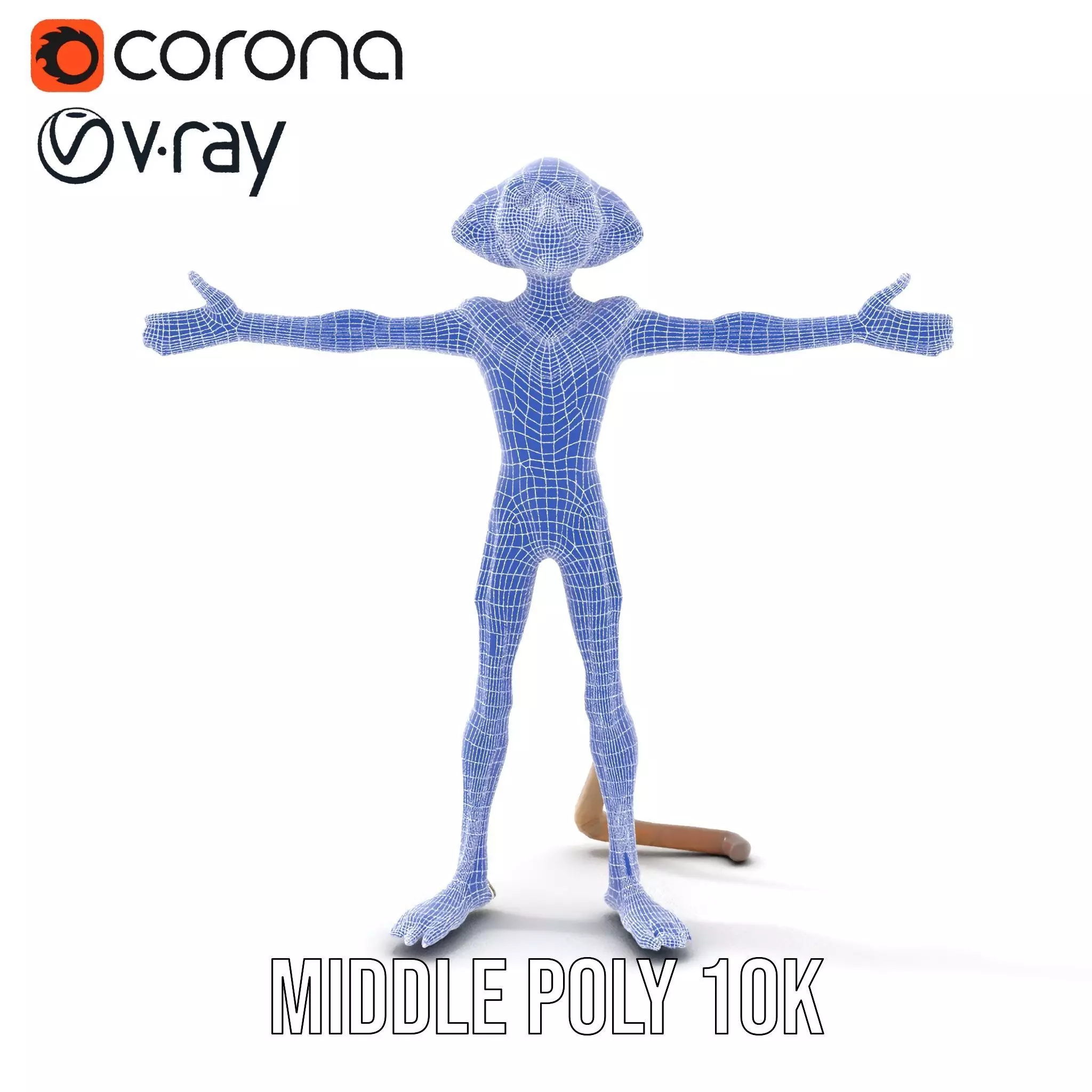 Alien Creature Textured model pack Low-poly 3D model_29