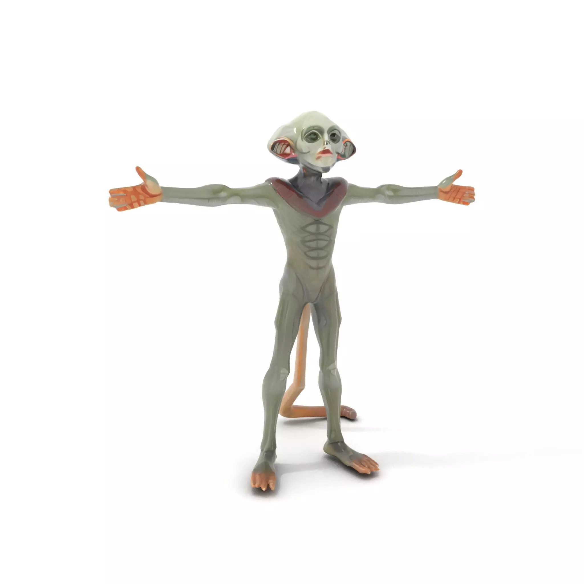 Alien Creature Textured model pack Low-poly 3D model_0