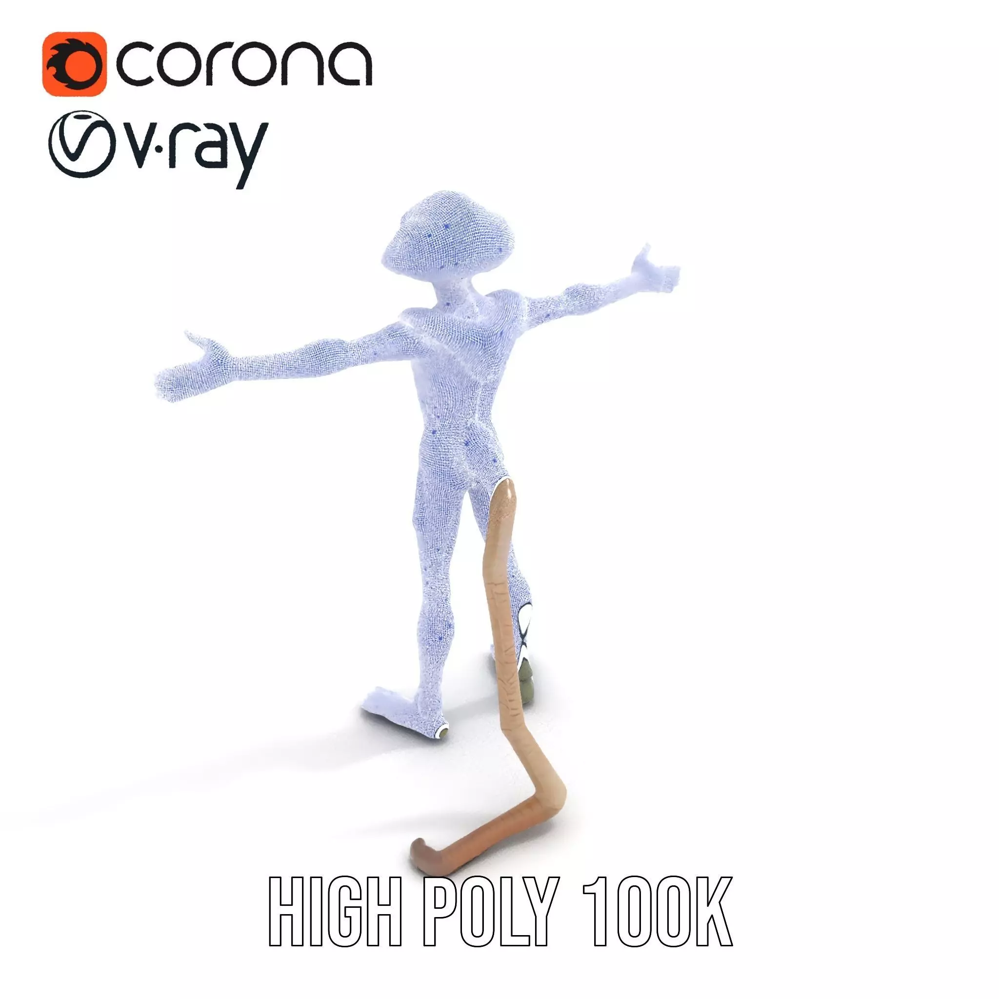 Alien Creature Textured model pack Low-poly 3D model_25