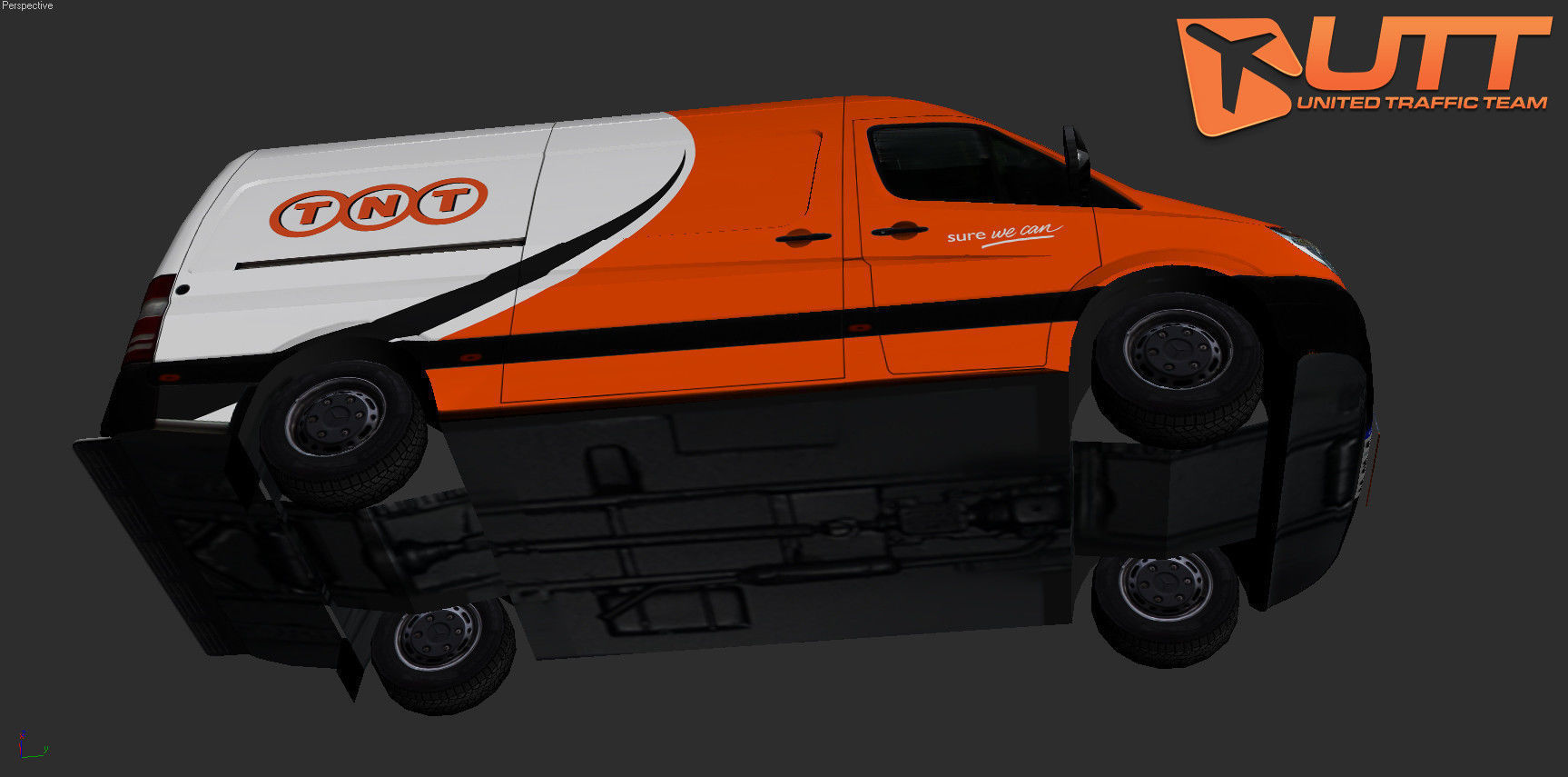 Mercedes-Benz Sprinter TNT Low-poly 3D model_2