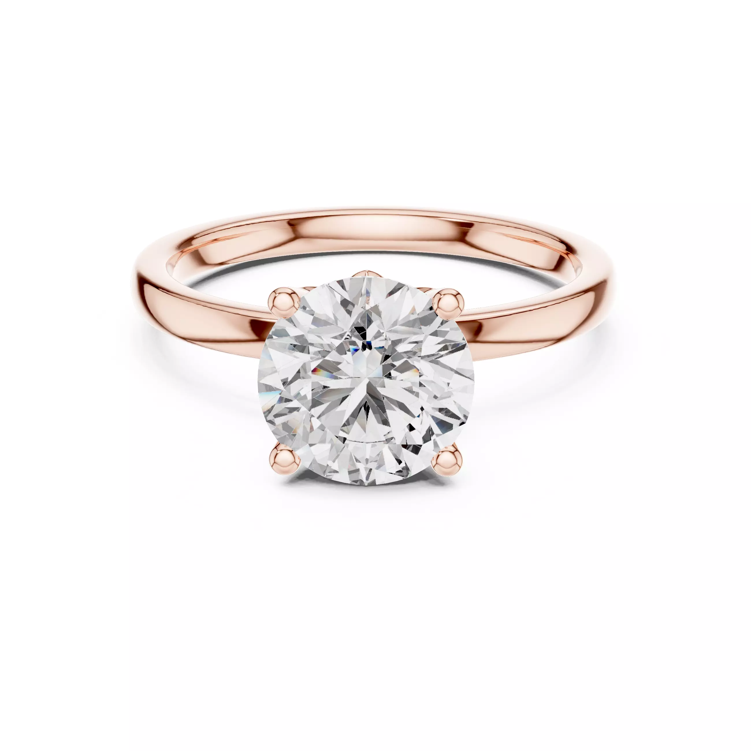 2CT Round Cut Hidden Flower Diamond Halo Ring 3DM STL Video 3D print model_0