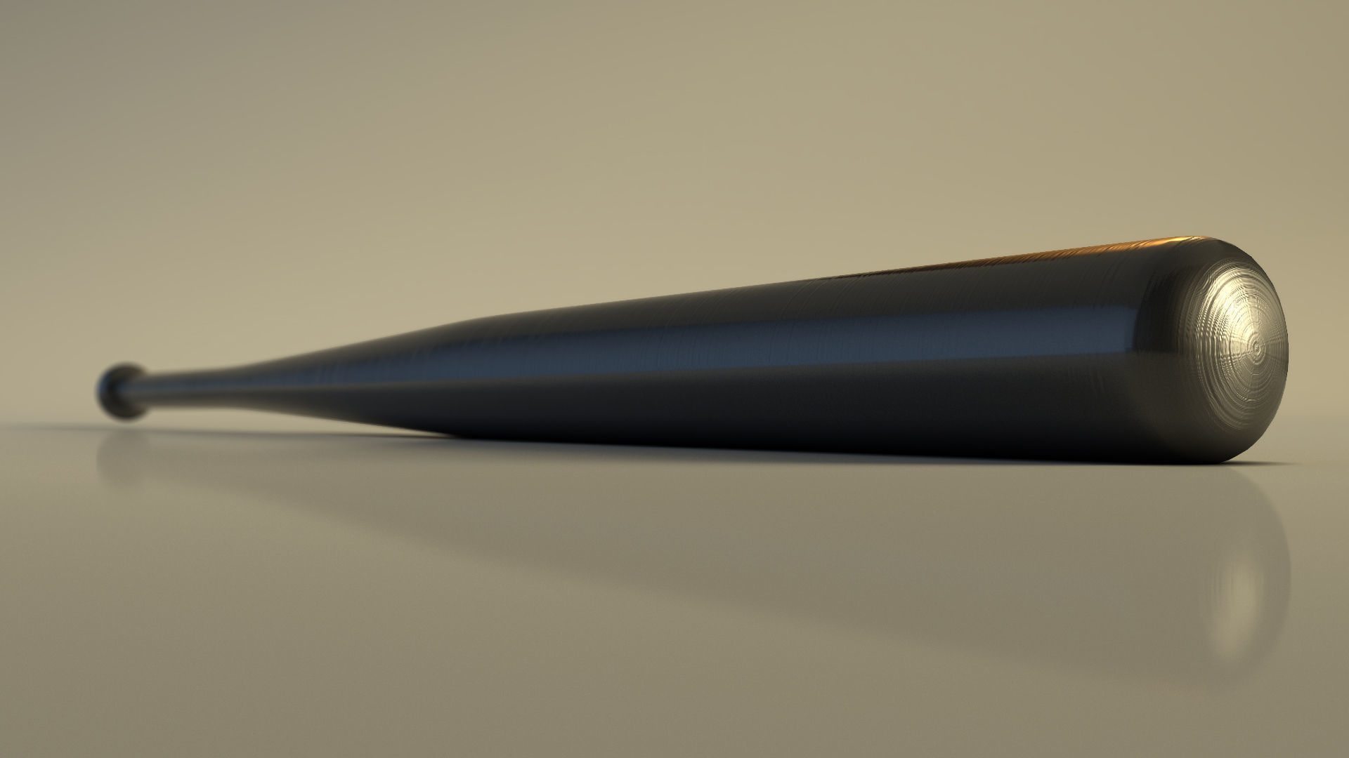 SPORT---BASEBALL---Bat baseball bat Low-poly 3D model_1