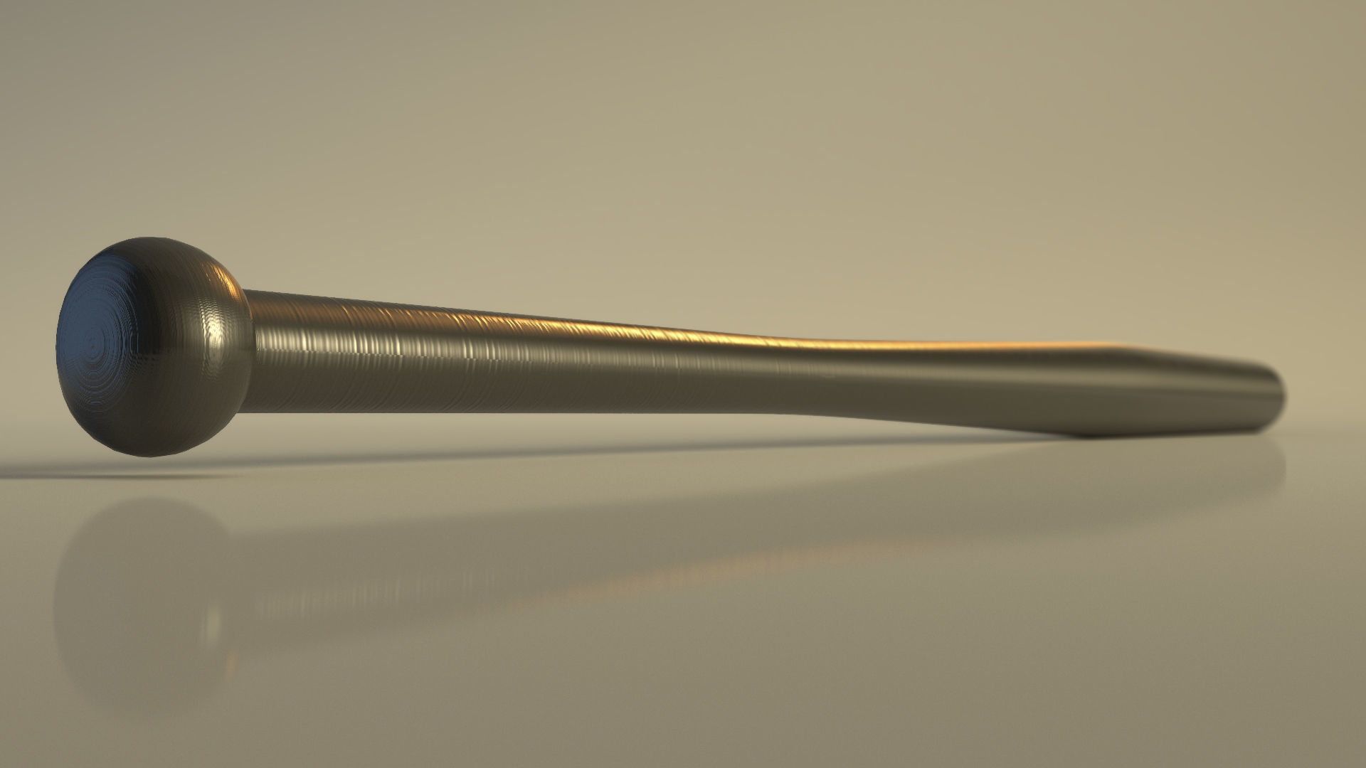 SPORT---BASEBALL---Bat baseball bat Low-poly 3D model_2