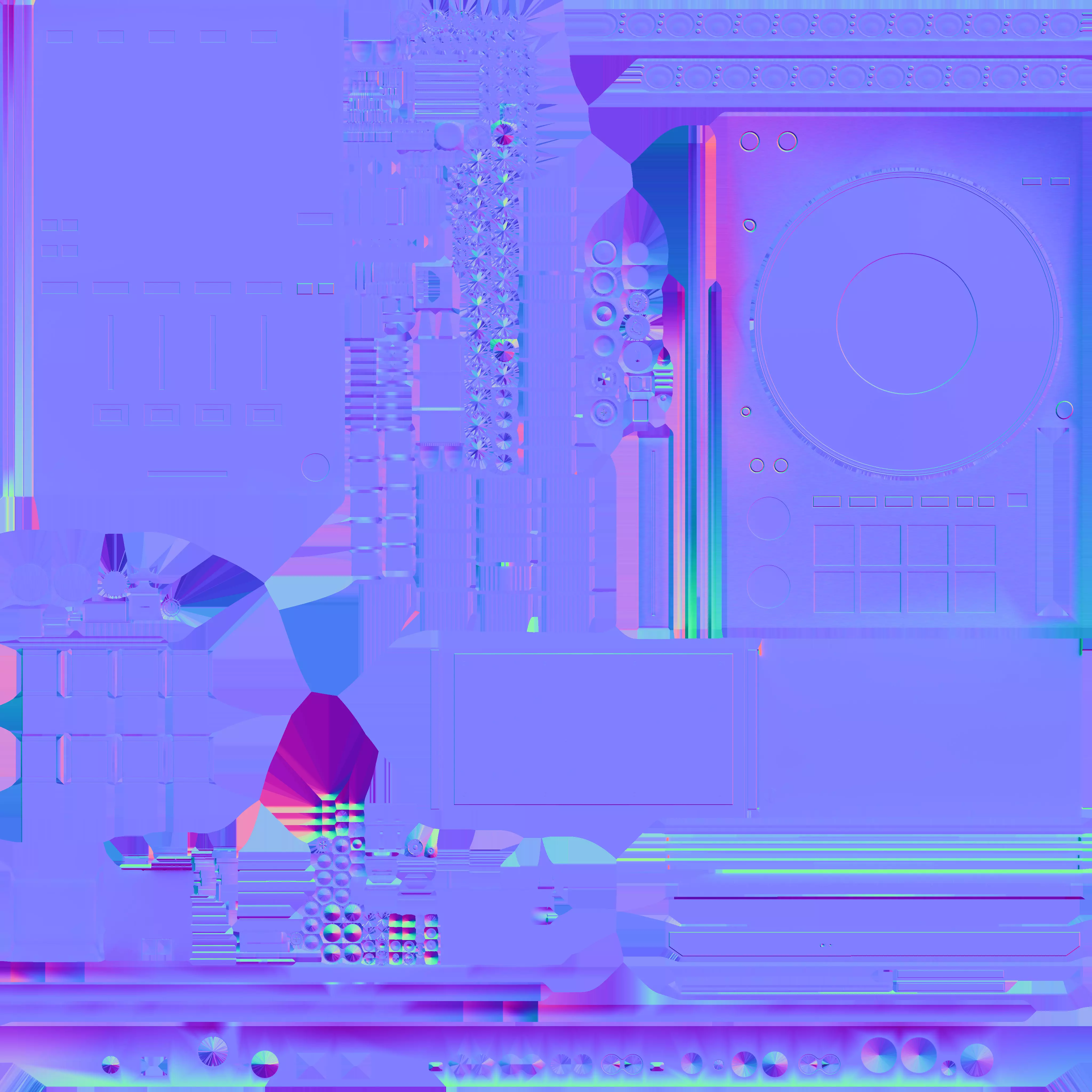 sound console 3D model_23