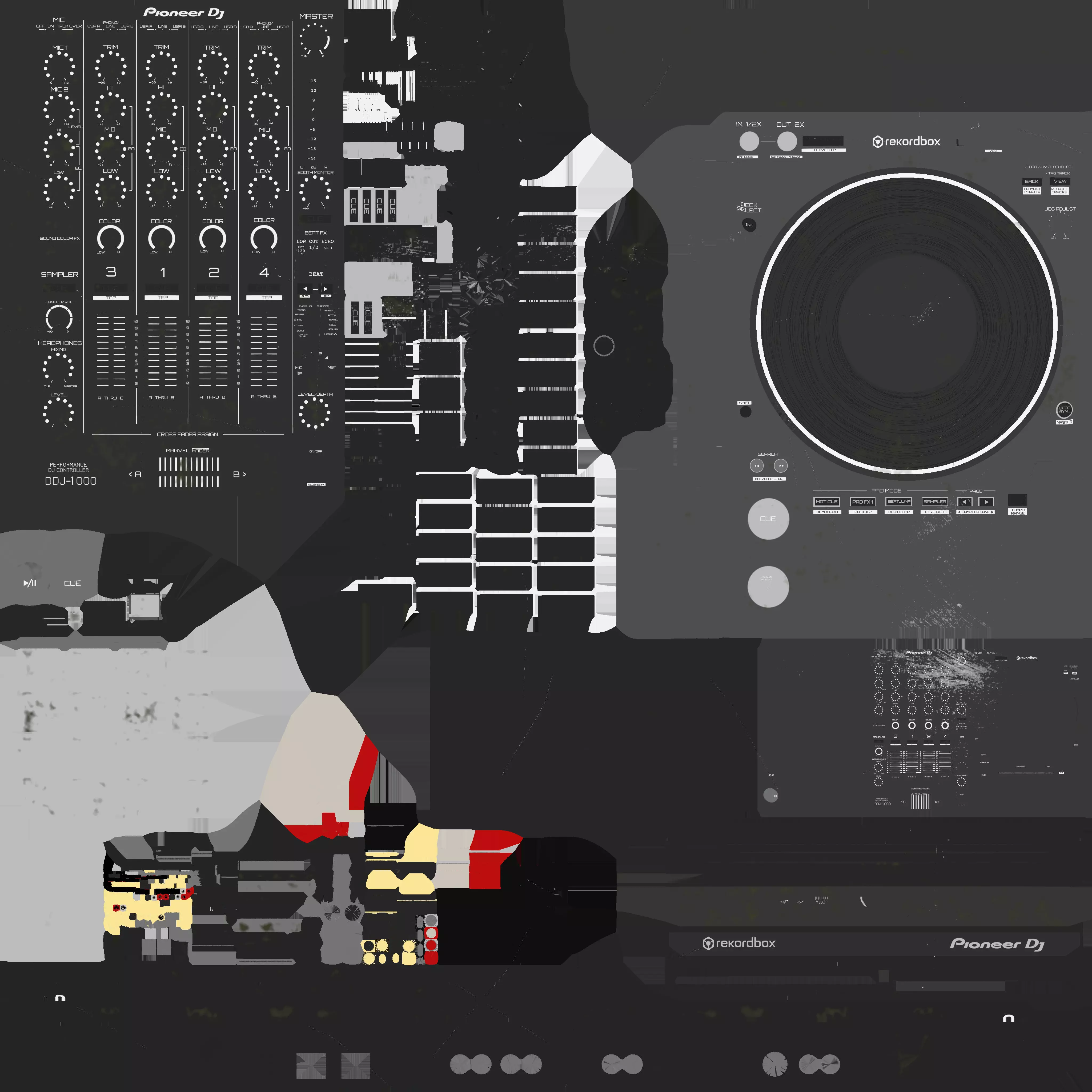 sound console 3D model_21