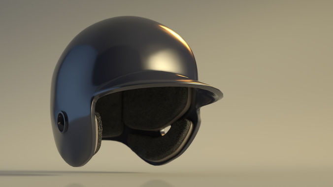 SPORT---BASEBALL---Helmet baseball helmet Low-poly 3D model