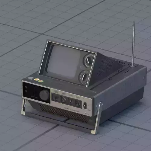 Old-fashioned TV 3D model
