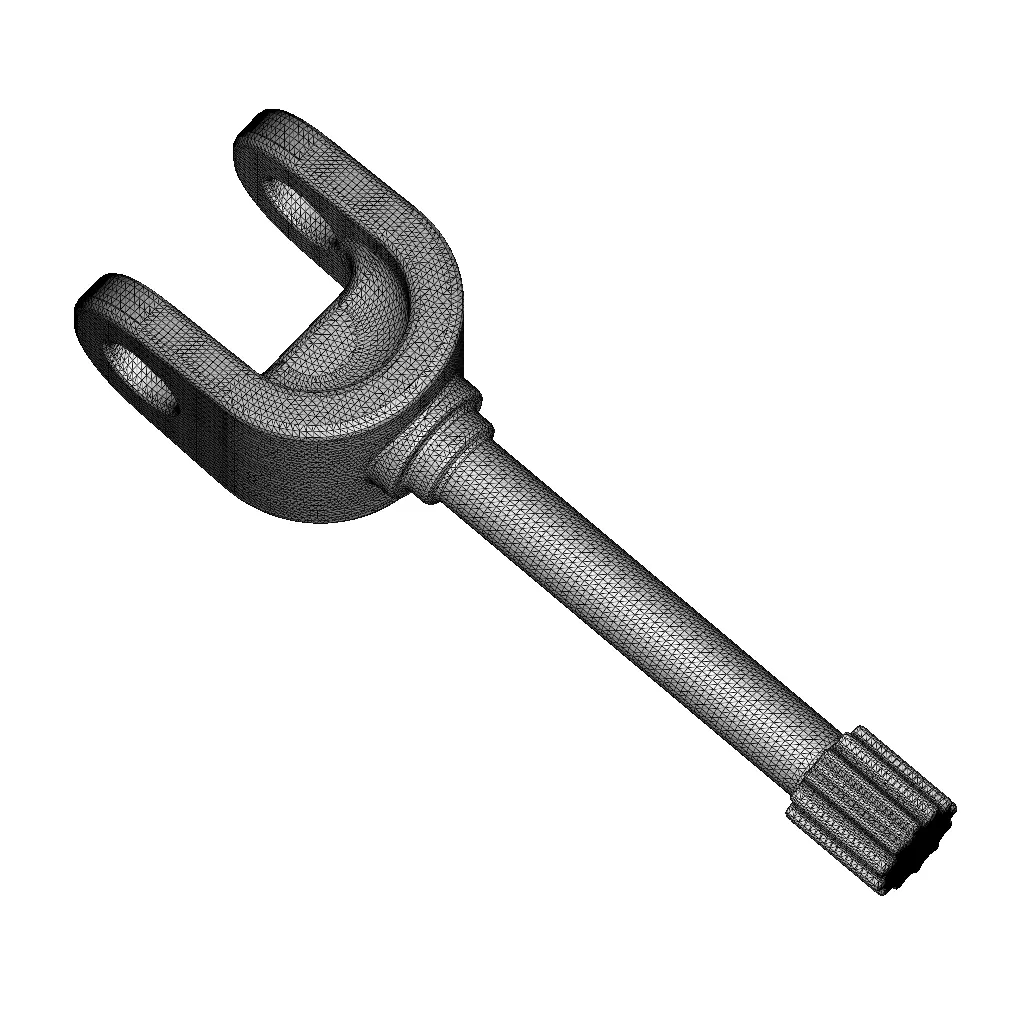 Rusty Front Axle Shaft 3D model_5