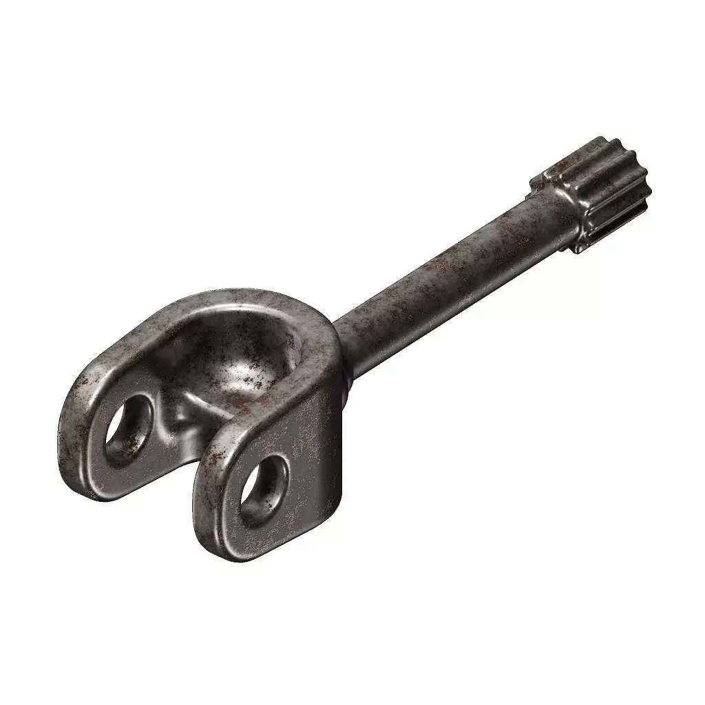 Rusty Front Axle Shaft 3D model_3