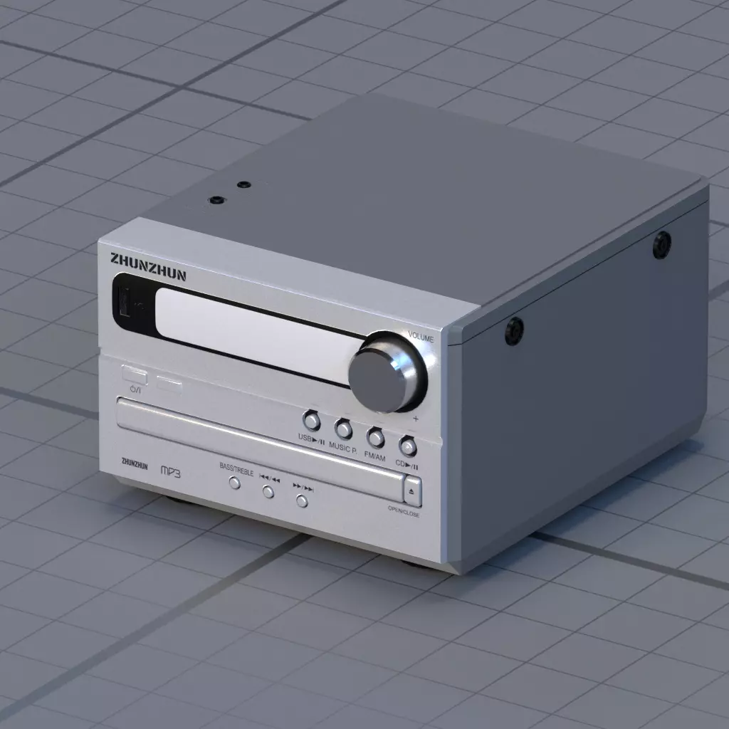 Disc player 3D model_0