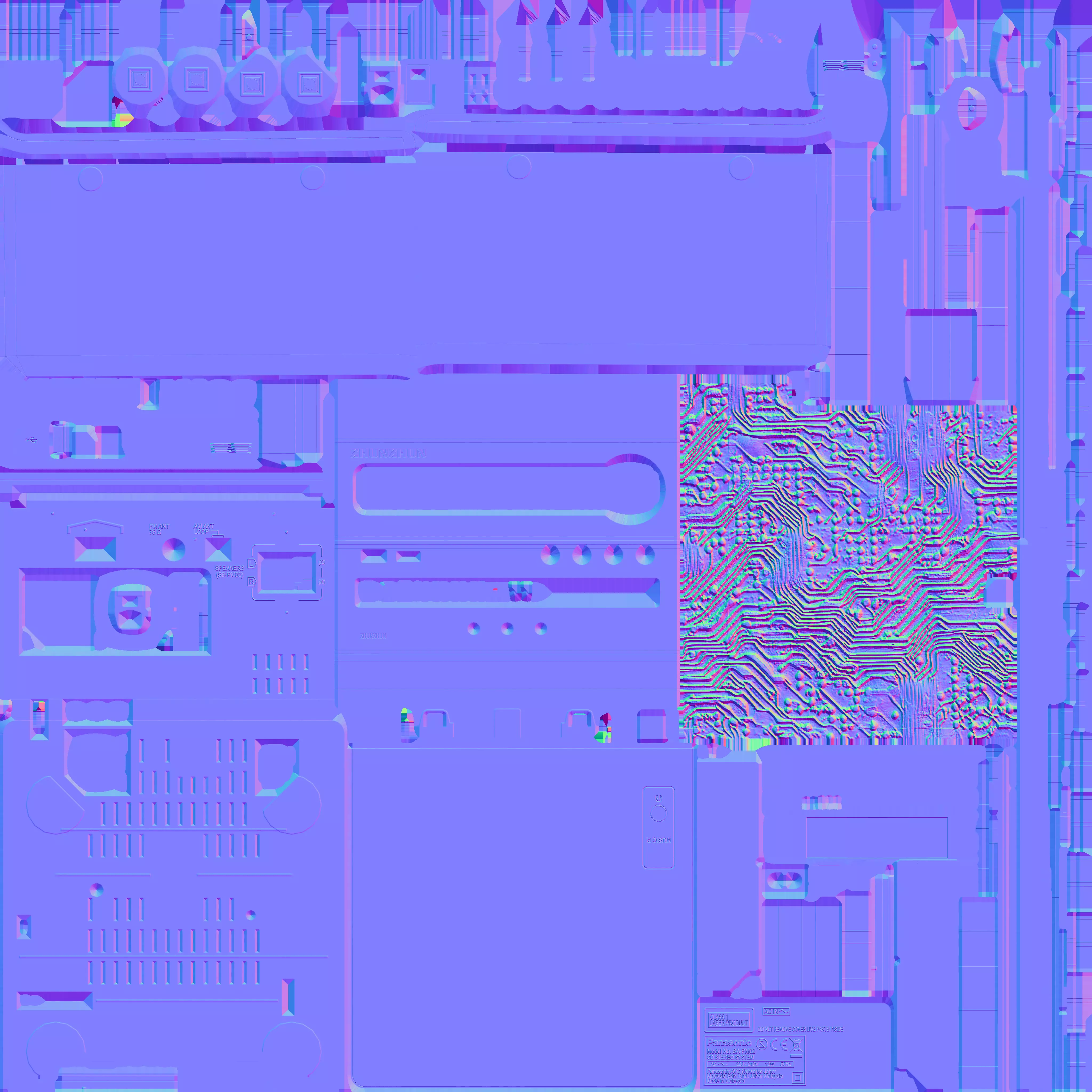 Disc player 3D model_14