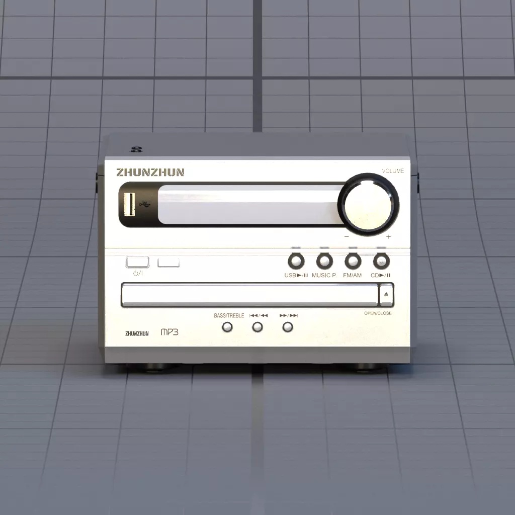 Disc player 3D model_1