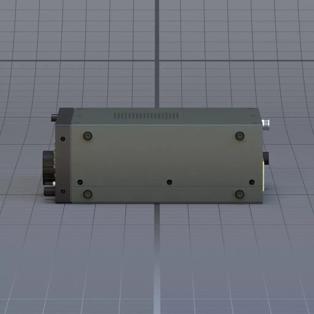 radio playback device Low-poly 3D model_7