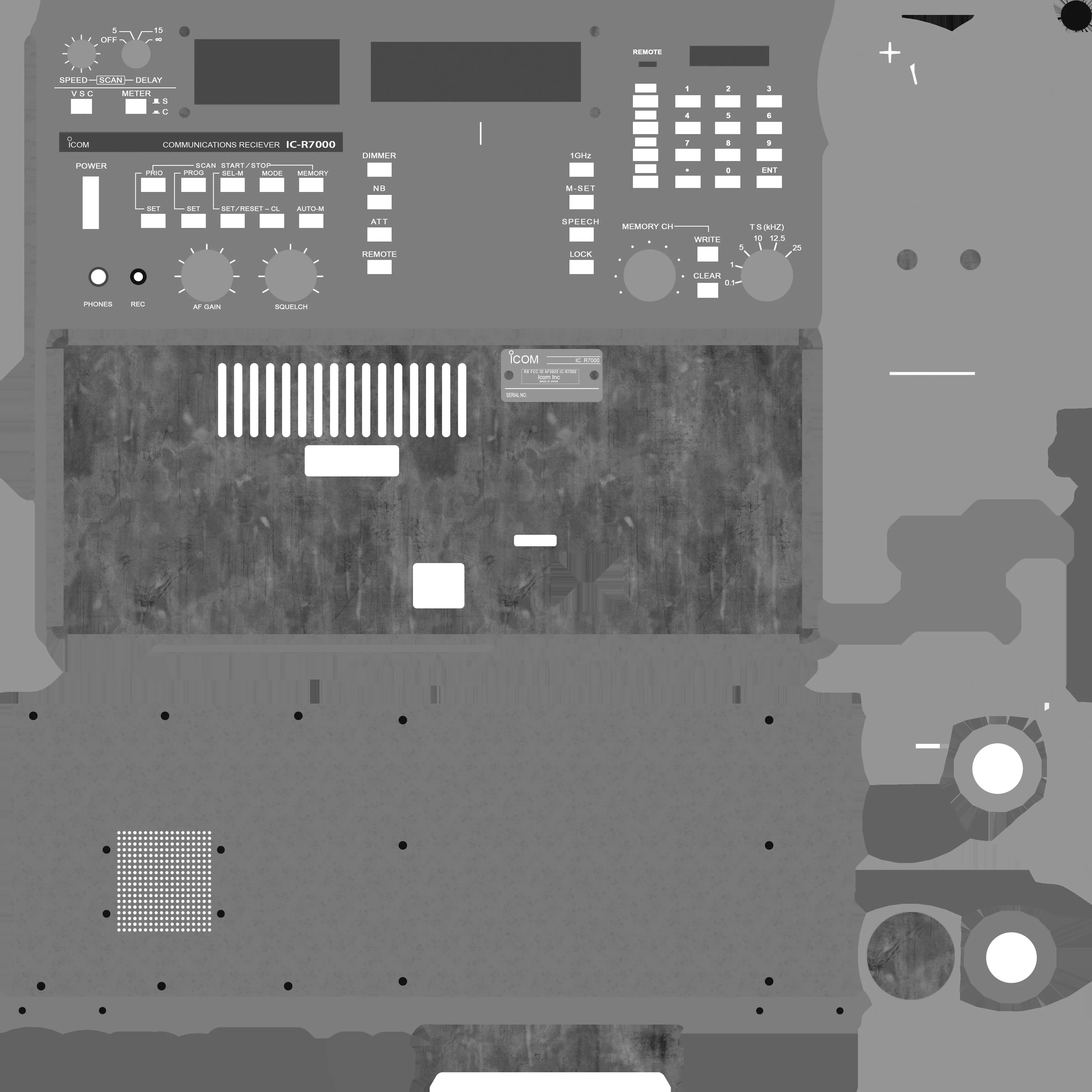 radio playback device Low-poly 3D model_24