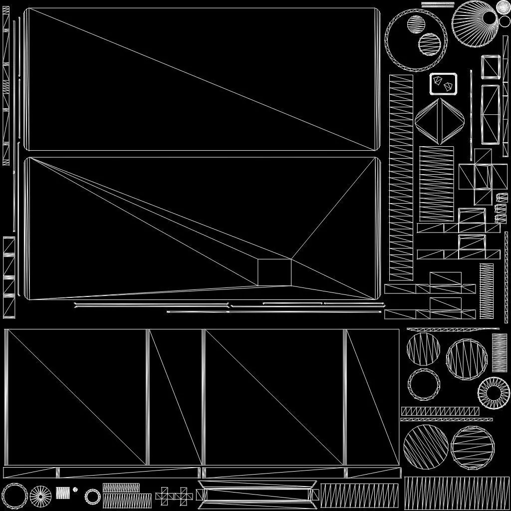 radio playback device Low-poly 3D model_20