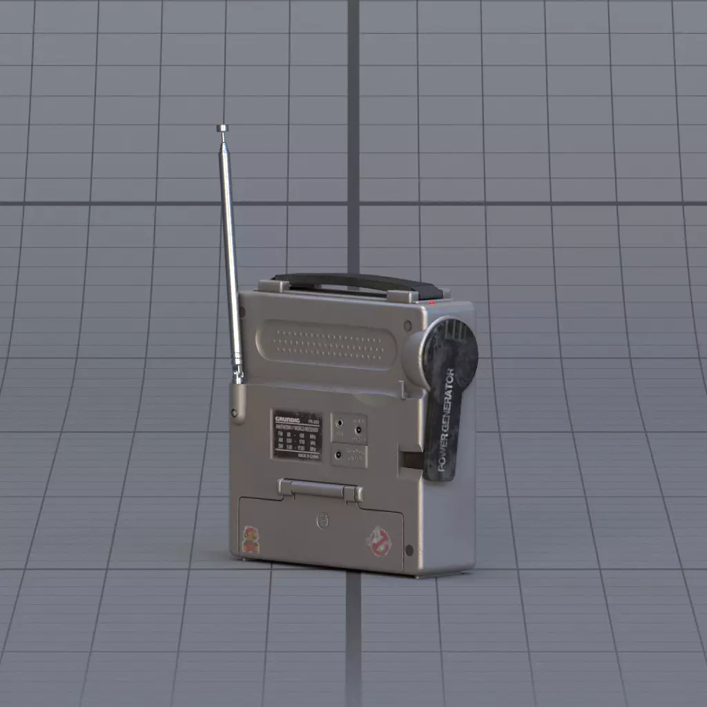 Radio 3D model_4