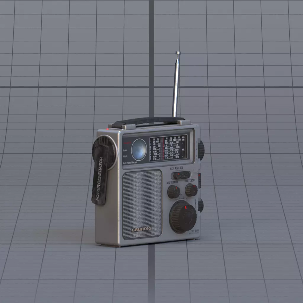 Radio 3D model_2