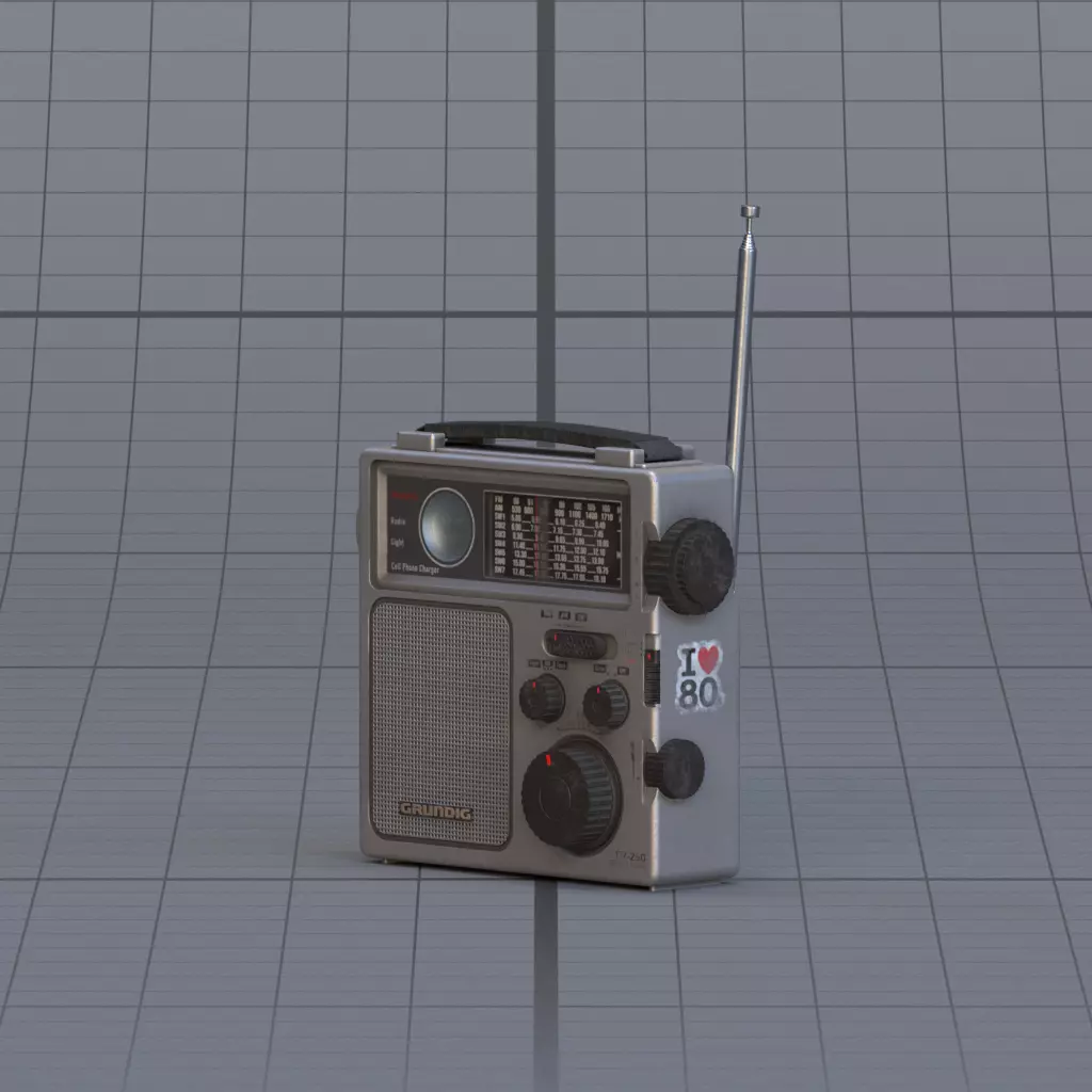 Radio 3D model_8