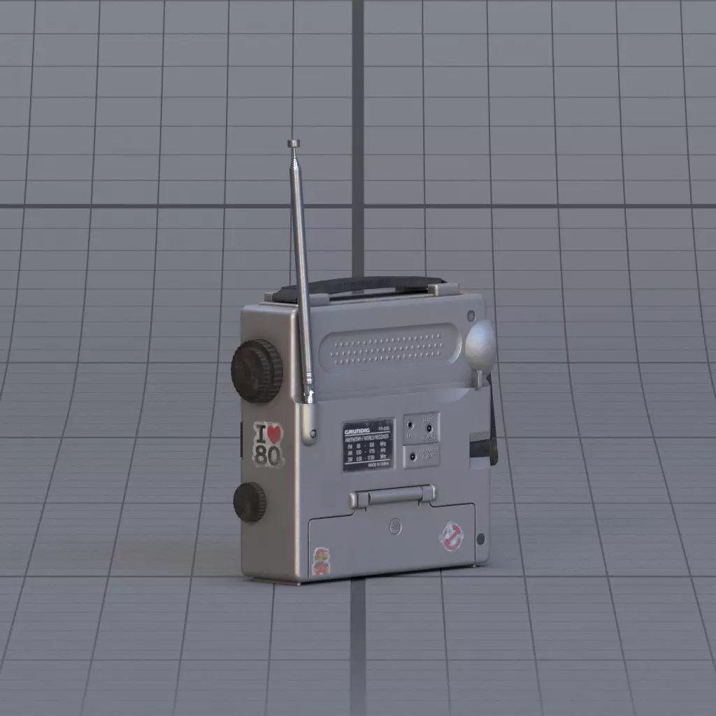 Radio 3D model_6